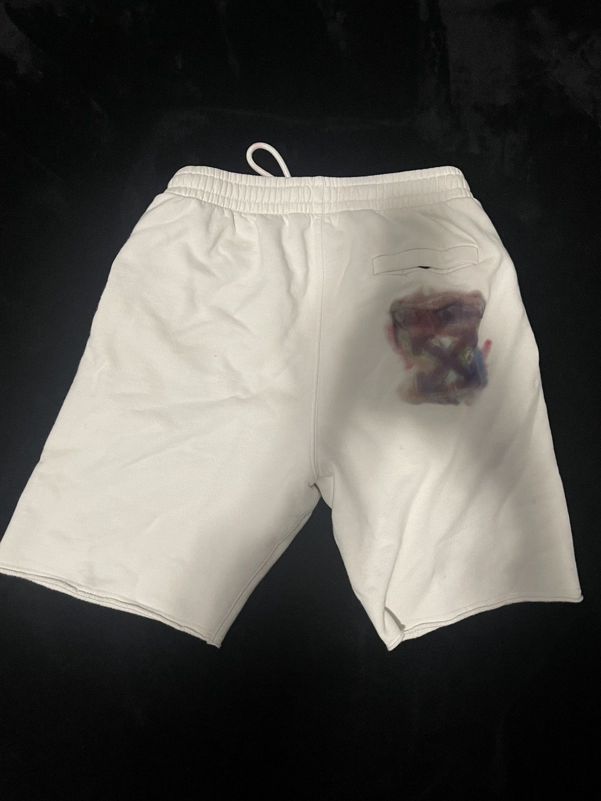 Off-White Off White Blurred Watercolor Shorts Size US 30 / EU 46 - 2 Thumbnail