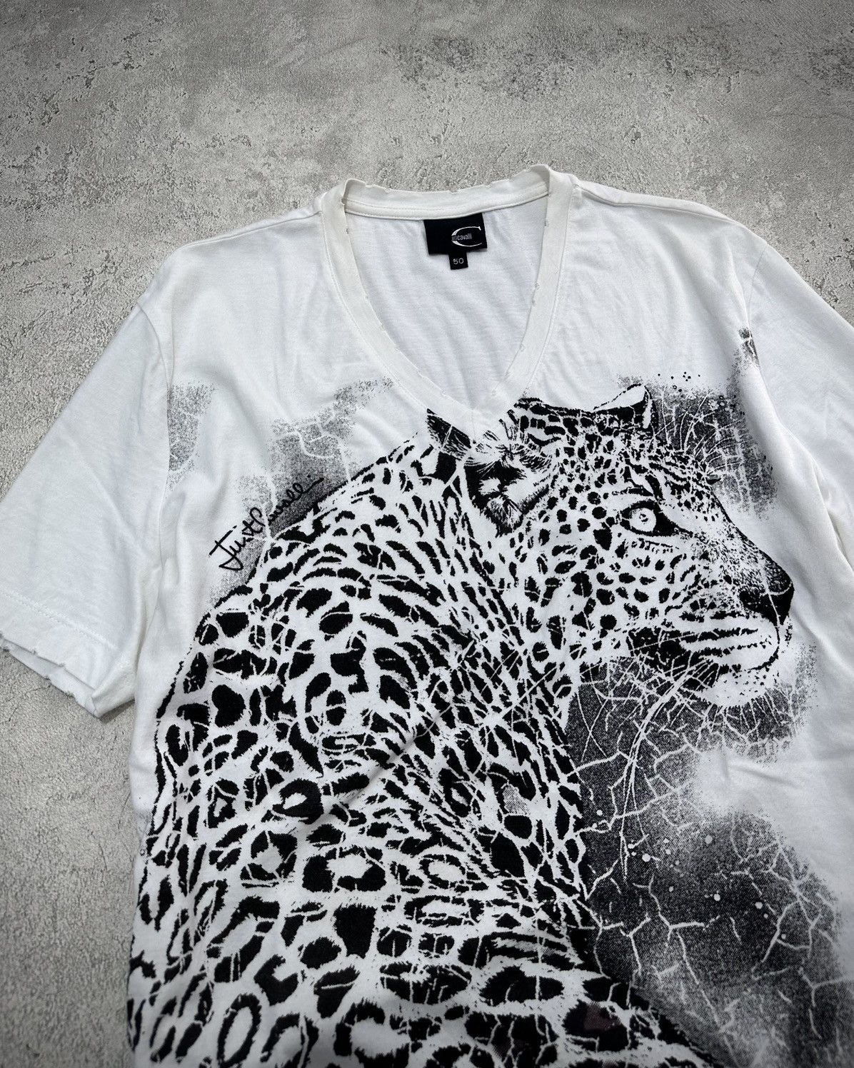 Just Cavalli 2000s Just Cavalli Tiger T-shirt Size US M / EU 48-50 / 2 - 2 Thumbnail