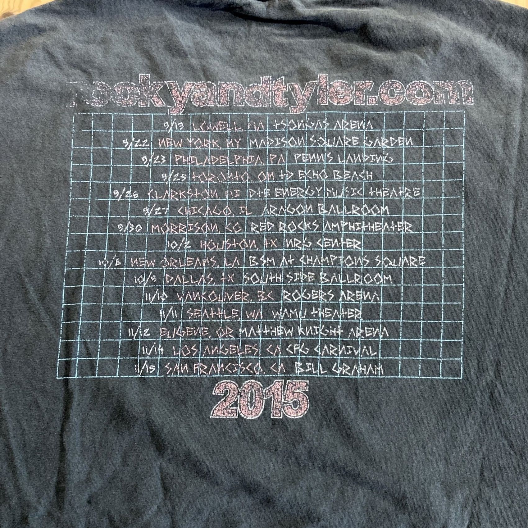 Vintage Tyler the Creator ASAP Rocky Tour Shirt XL Men Black Graphic Print 2015 Golfwang Rock y Rocky Crew Neck Short Sleeve Double-Sided Size US XL / EU 56 / 4 - 7 Thumbnail