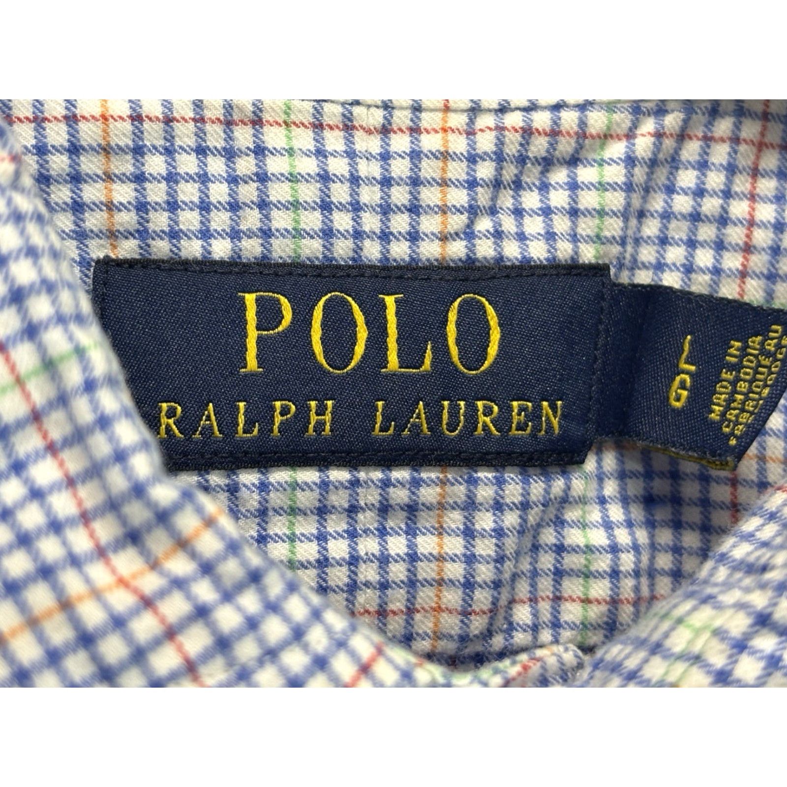 Polo Ralph Lauren Polo Ralph Lauren Shirt Mens Large Plaid Button-Up Spread Collar Pony Logo Multicolor Cotton Short/Long Sleeve? Size US L / EU 52-54 / 3 - 6 Thumbnail