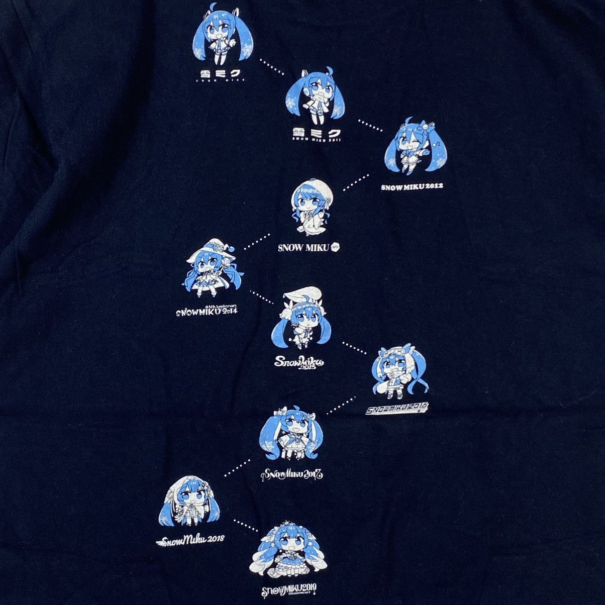 Anime SNOW MIKU 2019 10th Anniversary Graphic Tee Shirt Size US M / EU 48-50 / 2 - 6 Thumbnail