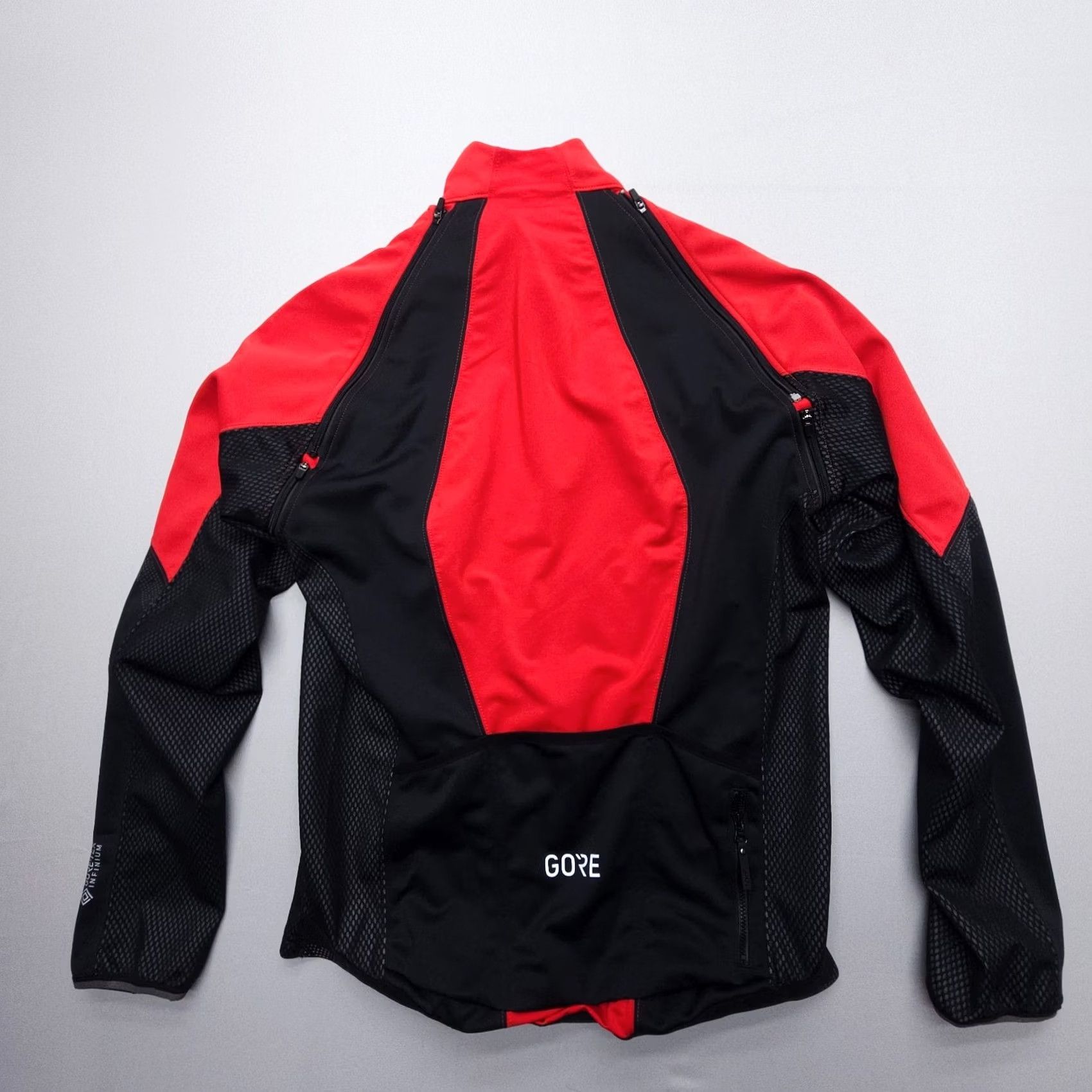 GOREWEAR Gore Gorewear Phantom Windstopper Jacket Mens M Red Black Convertible Cycling Windbreaker Colorblock Multicolor Long Sleeve Full Zip Size US M / EU 48-50 / 2 - 3 Thumbnail