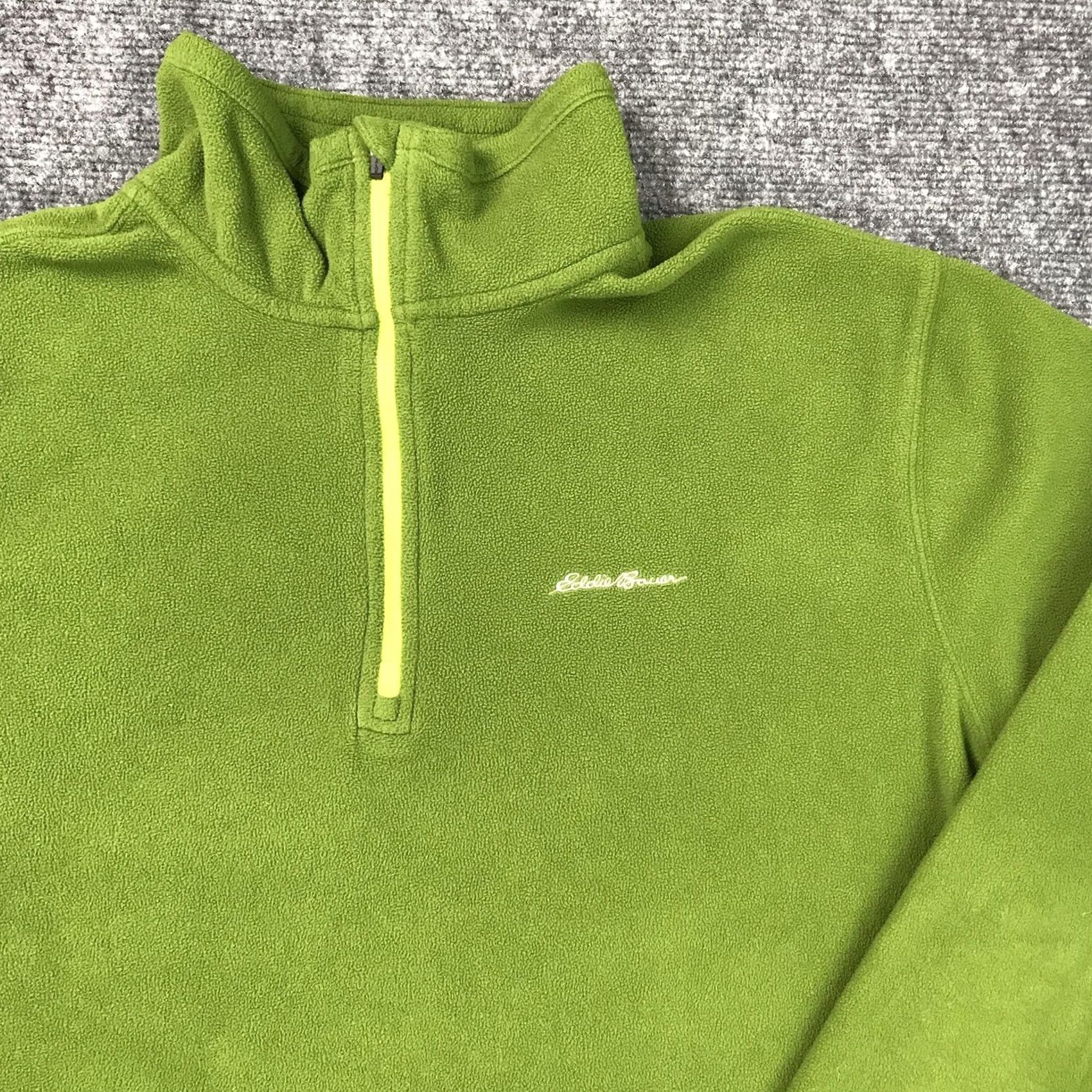 Eddie Bauer Eddie Bauer Sweatshirt 1/4 Zip Long Sleeve Pullover Mens Large Green Polartec Size US L / EU 52-54 / 3 - 4 Thumbnail