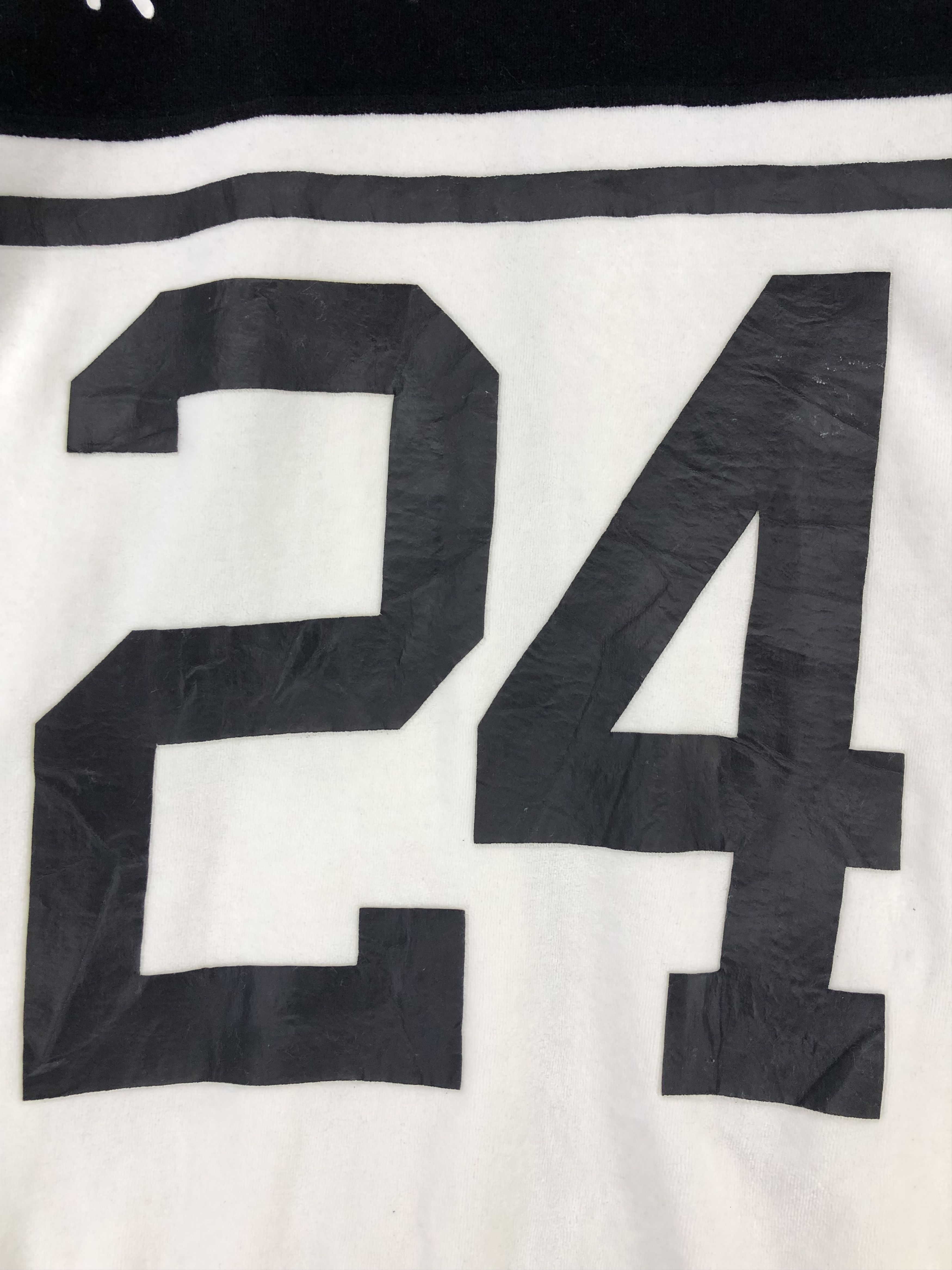 Japanese Brand 24karats Velour Full-Zip Track Jacket In Black And White Size US M / EU 48-50 / 2 - 13 Thumbnail