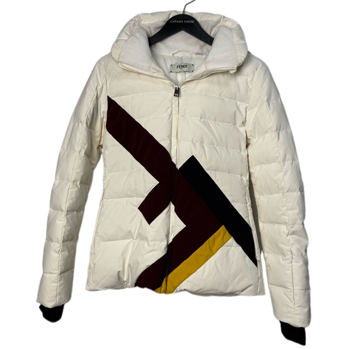 Fendi FENDI White Down Jacket L/40 Size S / US 4 / IT 40 - 1 Thumbnail