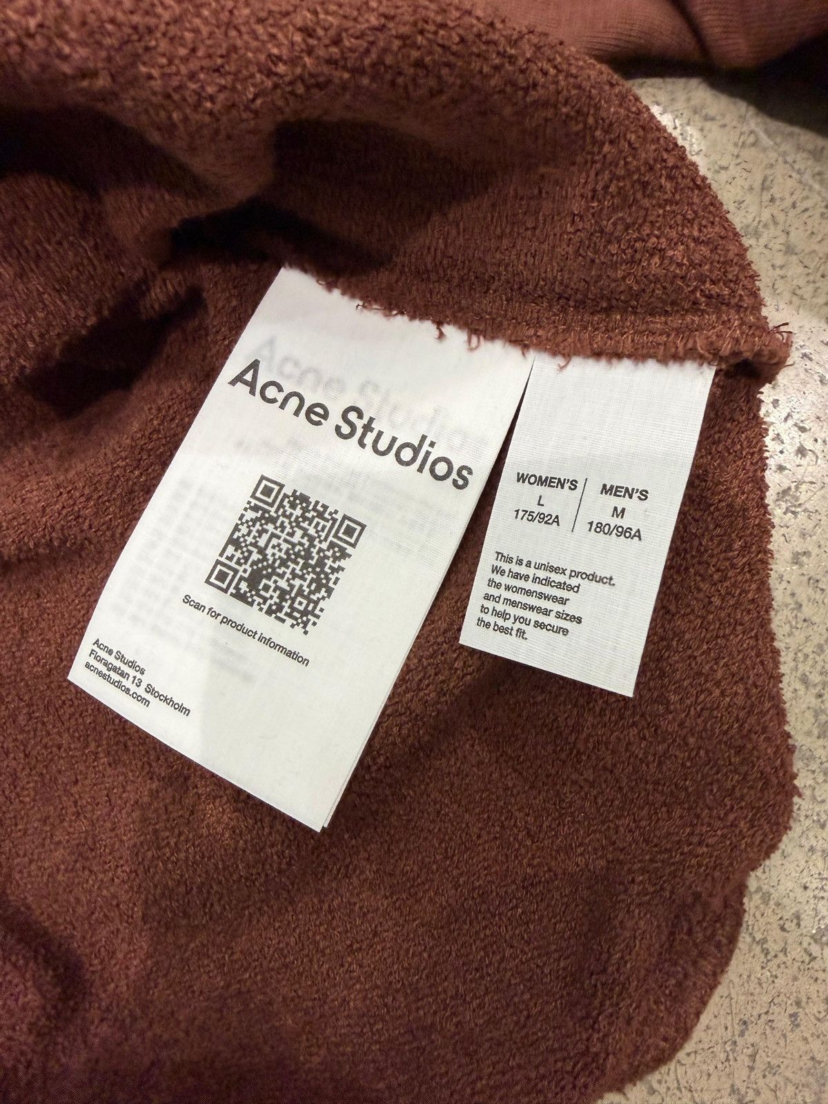 Acne Studios ACNE STUDIOS - Logo Hooded Sweater Chocolate Brown Size US M / EU 48-50 / 2 - 3 Thumbnail