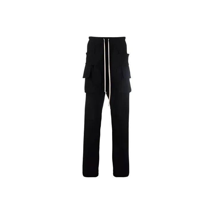 Rick Owens Rick Owens DRKSHDW Black Drawstring Cargo Pants 0079 Size US 26 / EU 42 - 1 Thumbnail