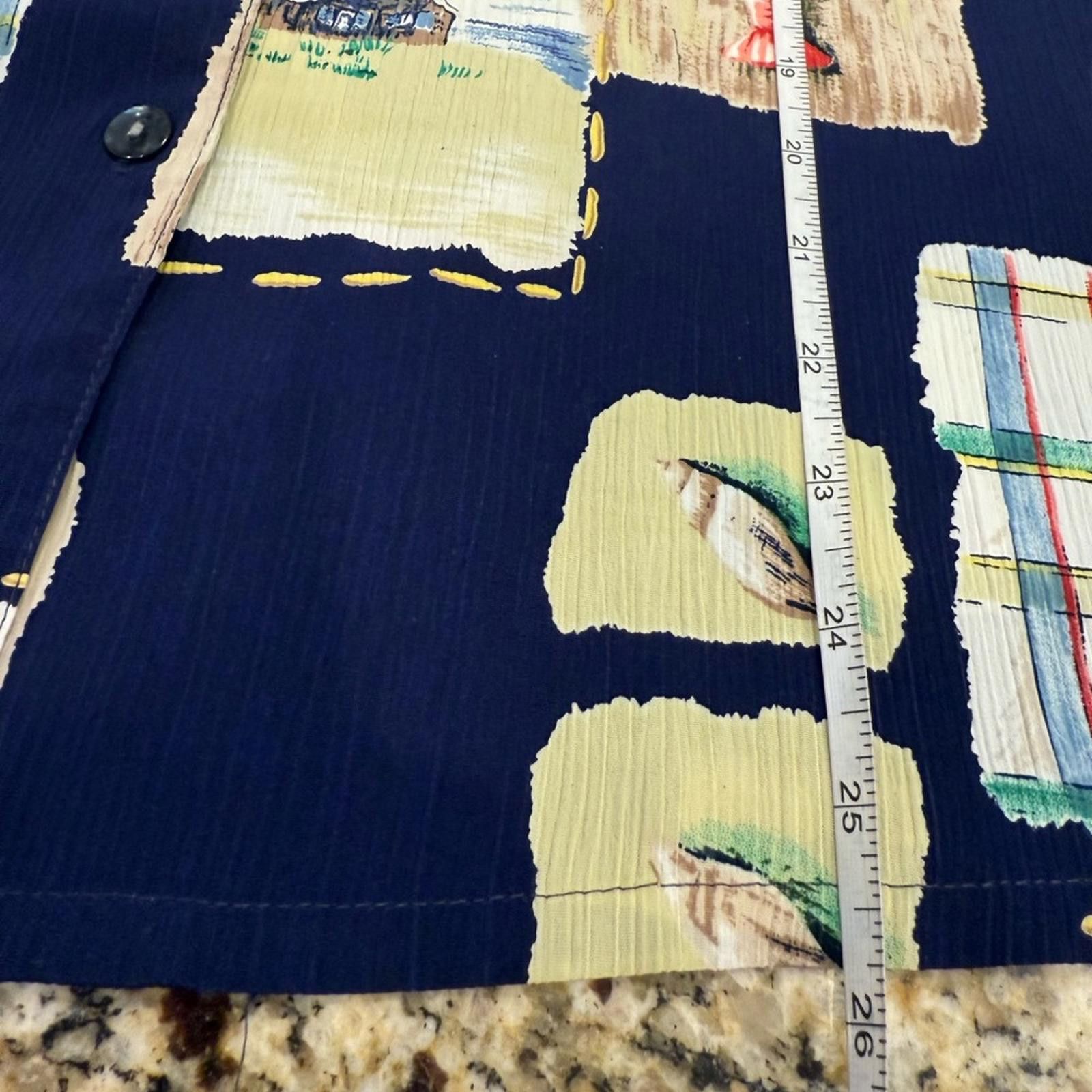 Other Allison Daley Petites coastal patchwork button up top SZ 8P Size M / US 6-8 / IT 42-44 - 9 Thumbnail