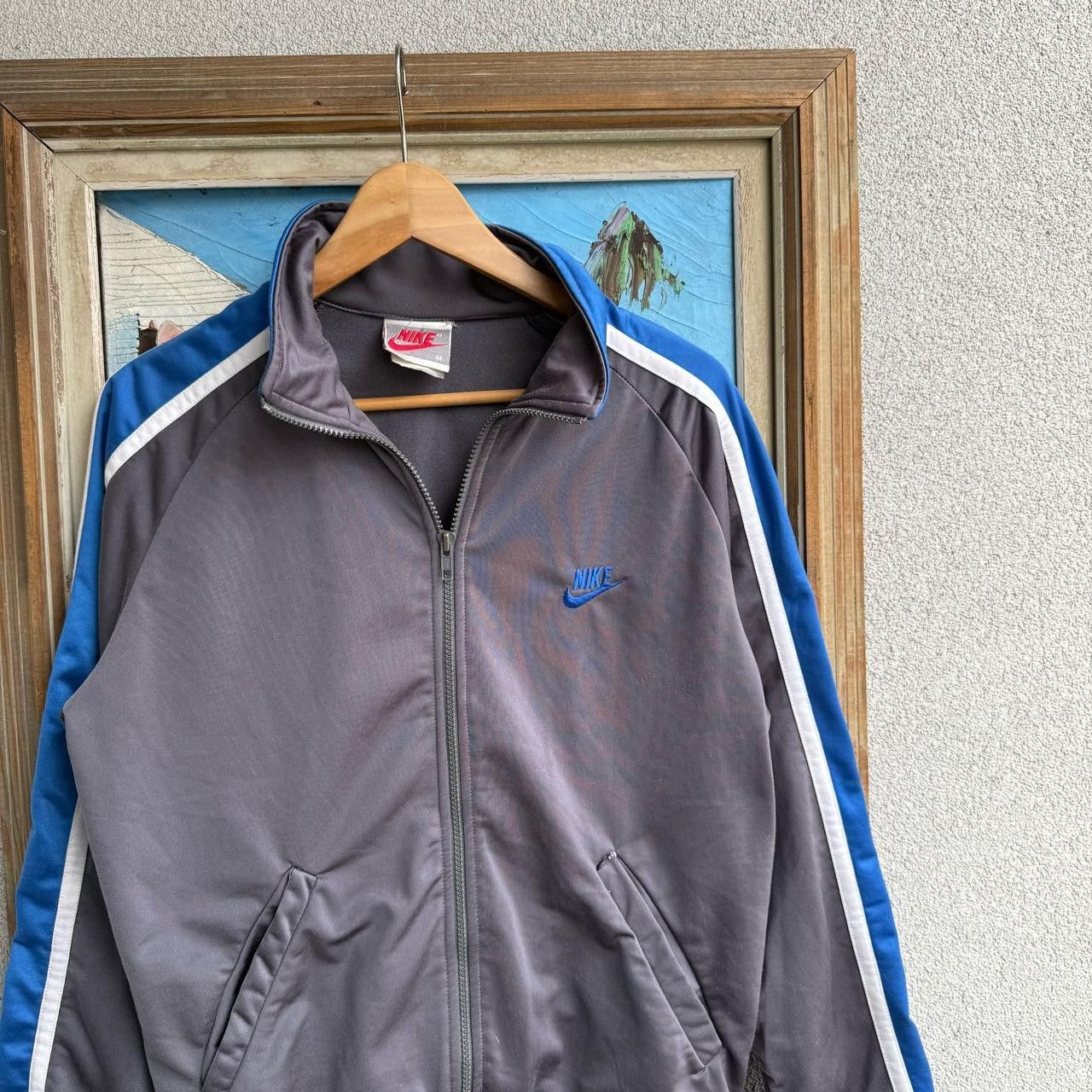 Nike Vintage Nike Track Jacket Big Logo Size US L / EU 52-54 / 3 - 3 Thumbnail