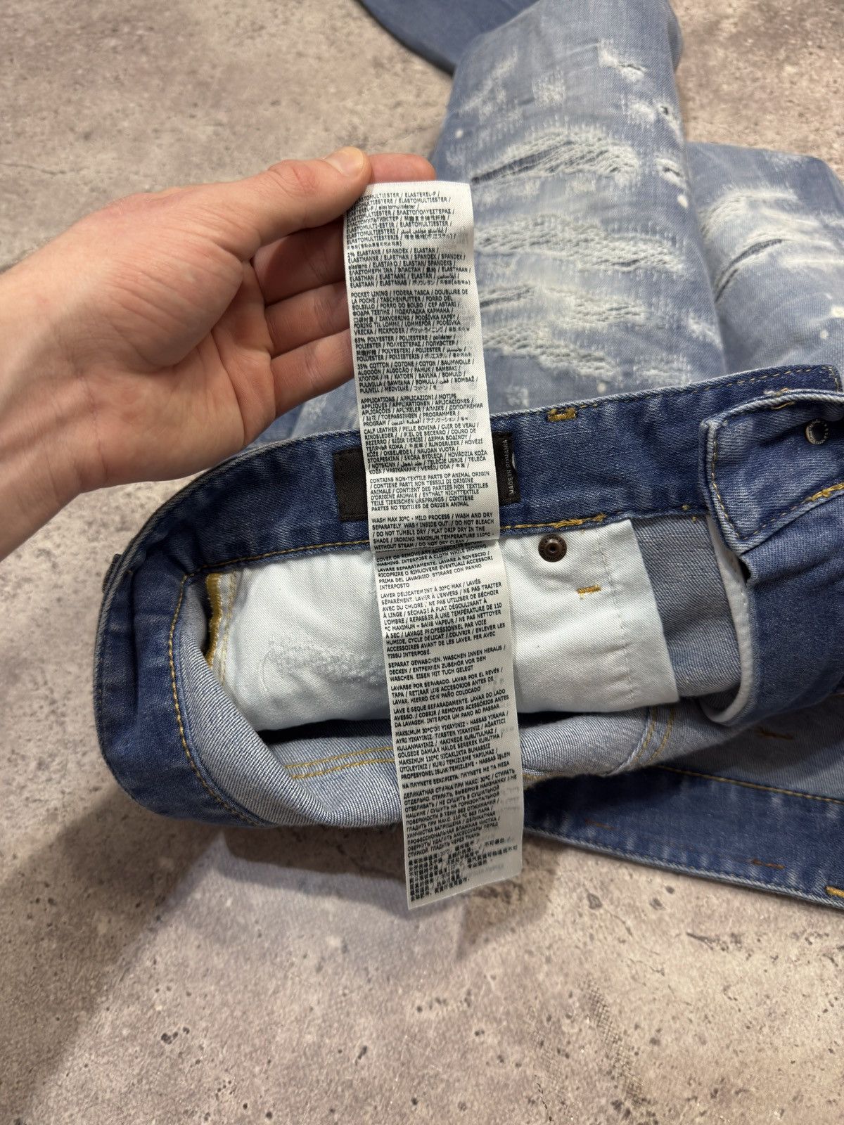 Dsquared2 Dsquared2 Distressed Skinny Jeans Size US 34 / EU 50 - 14 Thumbnail