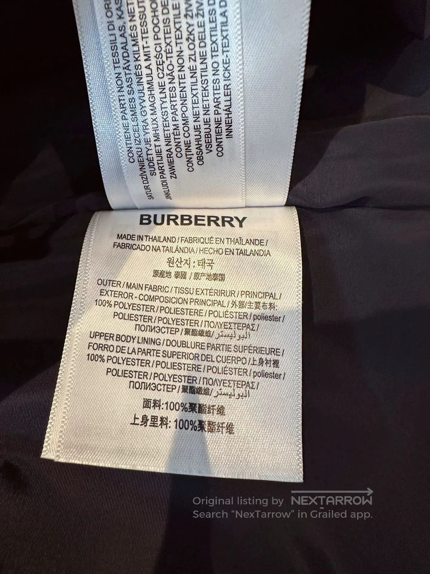 Burberry Burberry Dark Blue Casual Jacket. Size US XXL / EU 58 / 5 - 7 Thumbnail