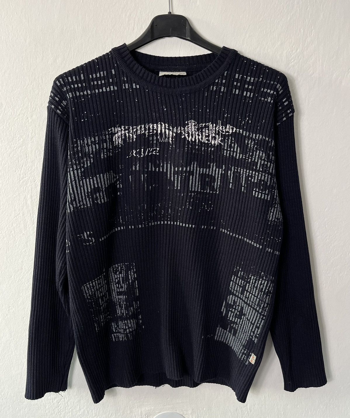 Japanese Brand × Vintage Crazy Y2K Printed Sweater Navy Opium Dragon Japanese Tribal Size US M / EU 48-50 / 2 - 4 Thumbnail