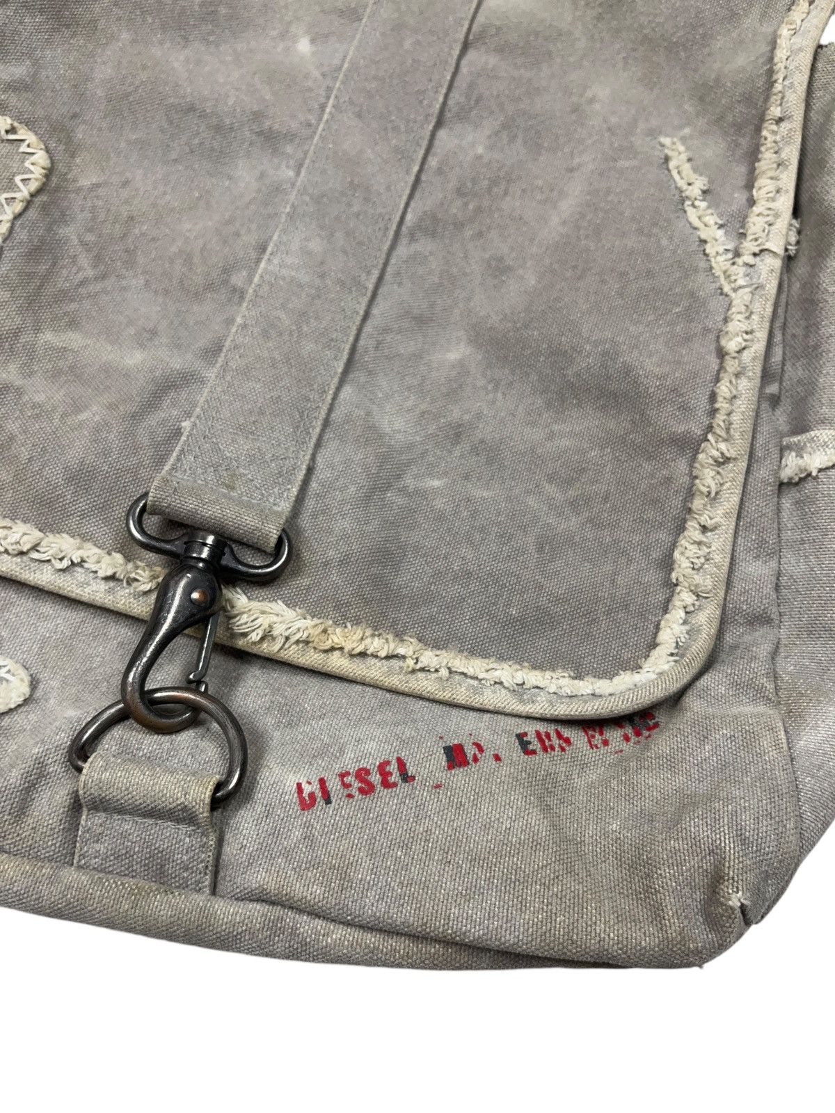Diesel Vintage Diesel Canvas Distressed Style Crossbody Bag Utility Size ONE SIZE - 4 Thumbnail