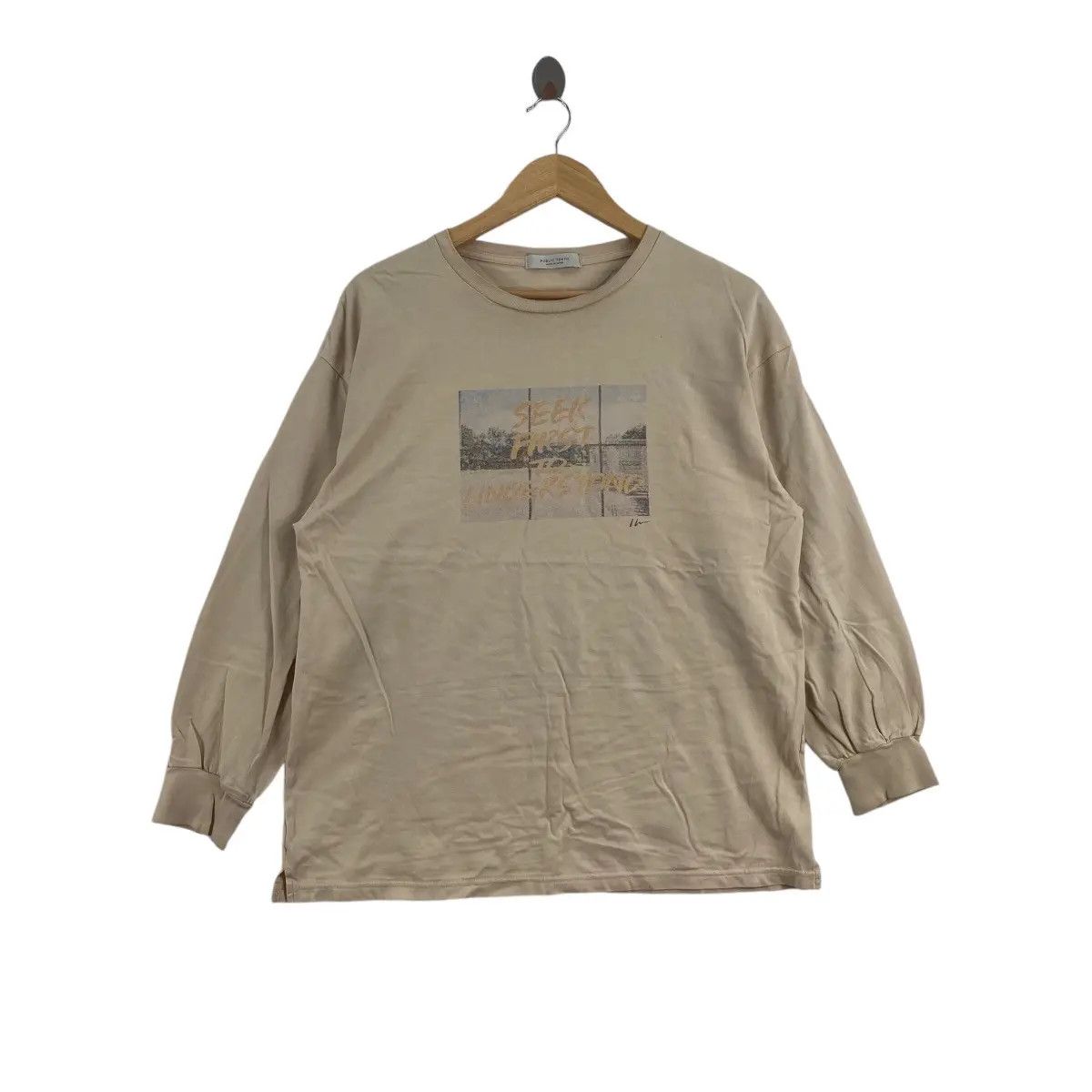 PUBLIC TOKYO AKITA Seek First To Understand Baggy Tee Shirt