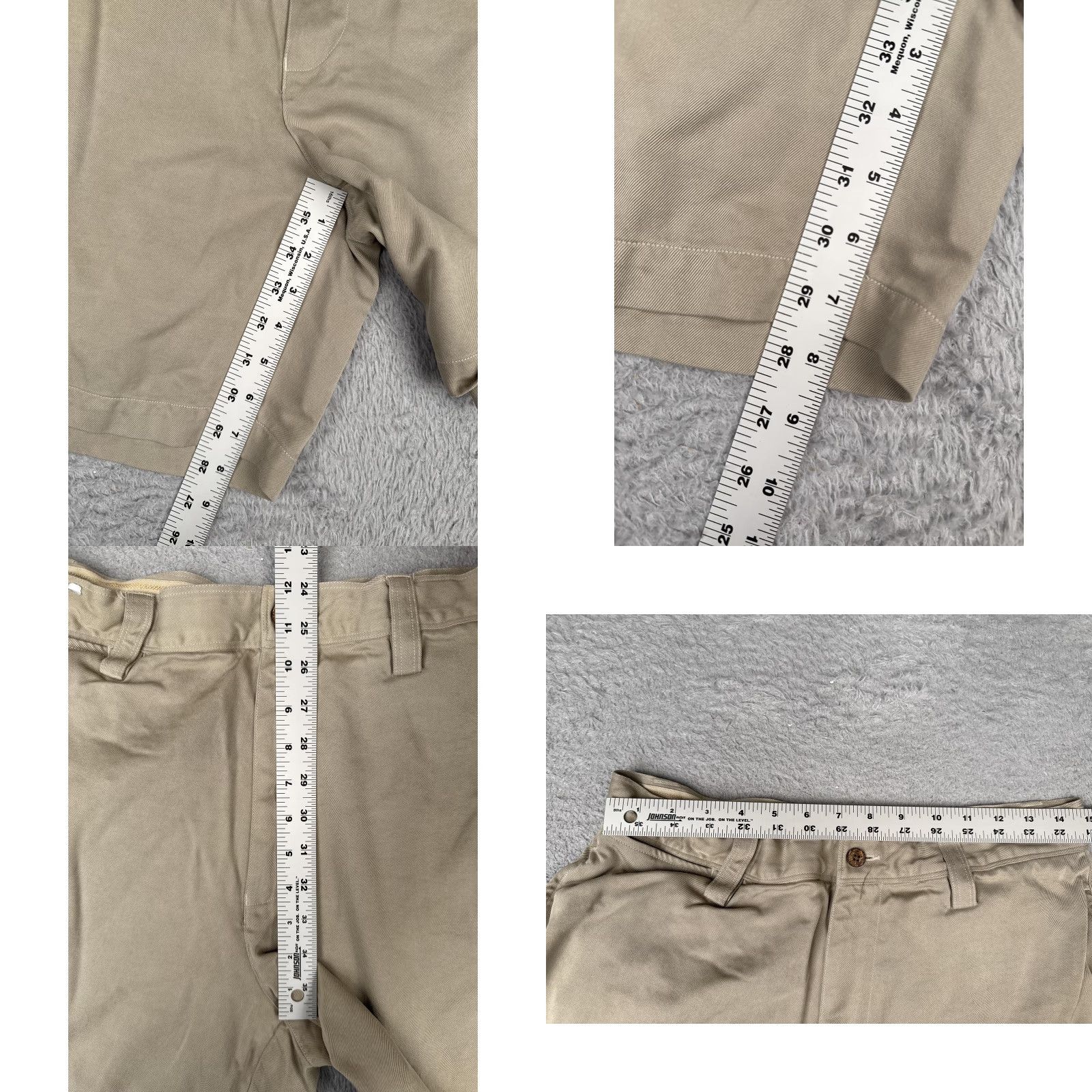 Tommy Bahama Tommy Bahama Shorts Mens 33 Khaki 100% Silk Chino Flat Front Golf Casual Size US 33 - 8 Thumbnail