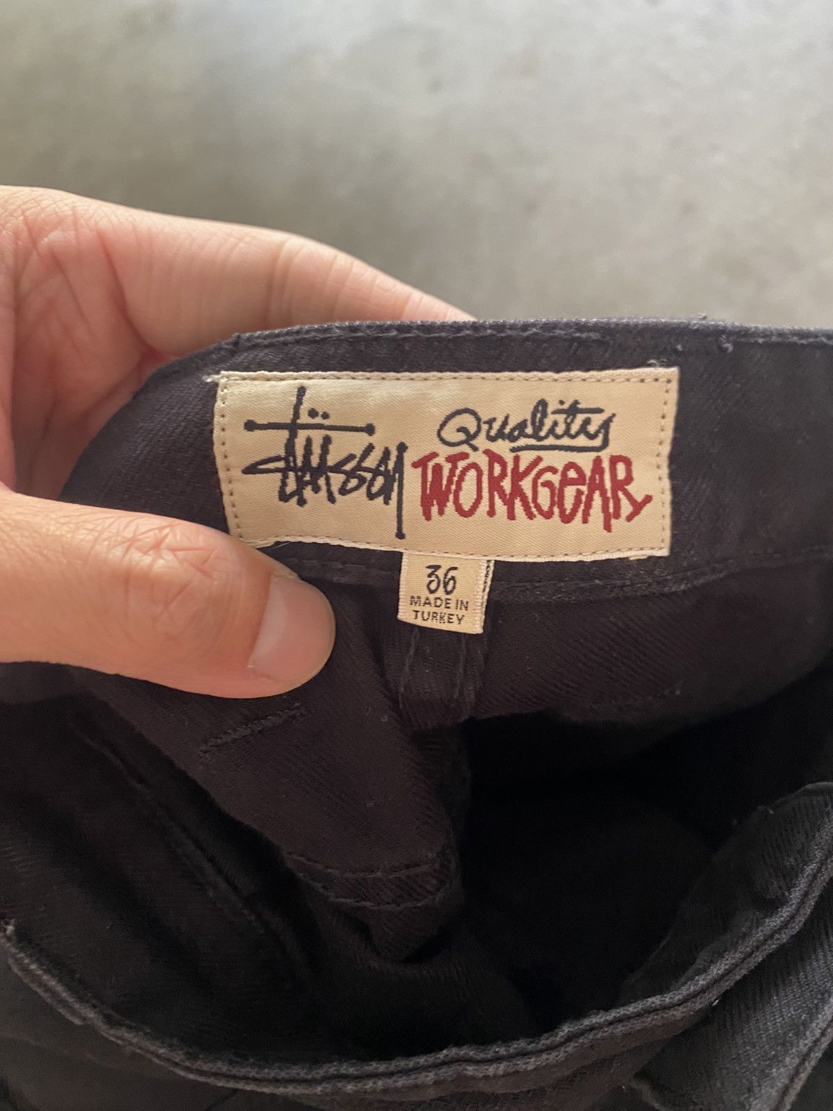 Stussy Stussy Black Double Knee Carpenter Pants 36 Size US 36 / EU 52 - 4 Thumbnail