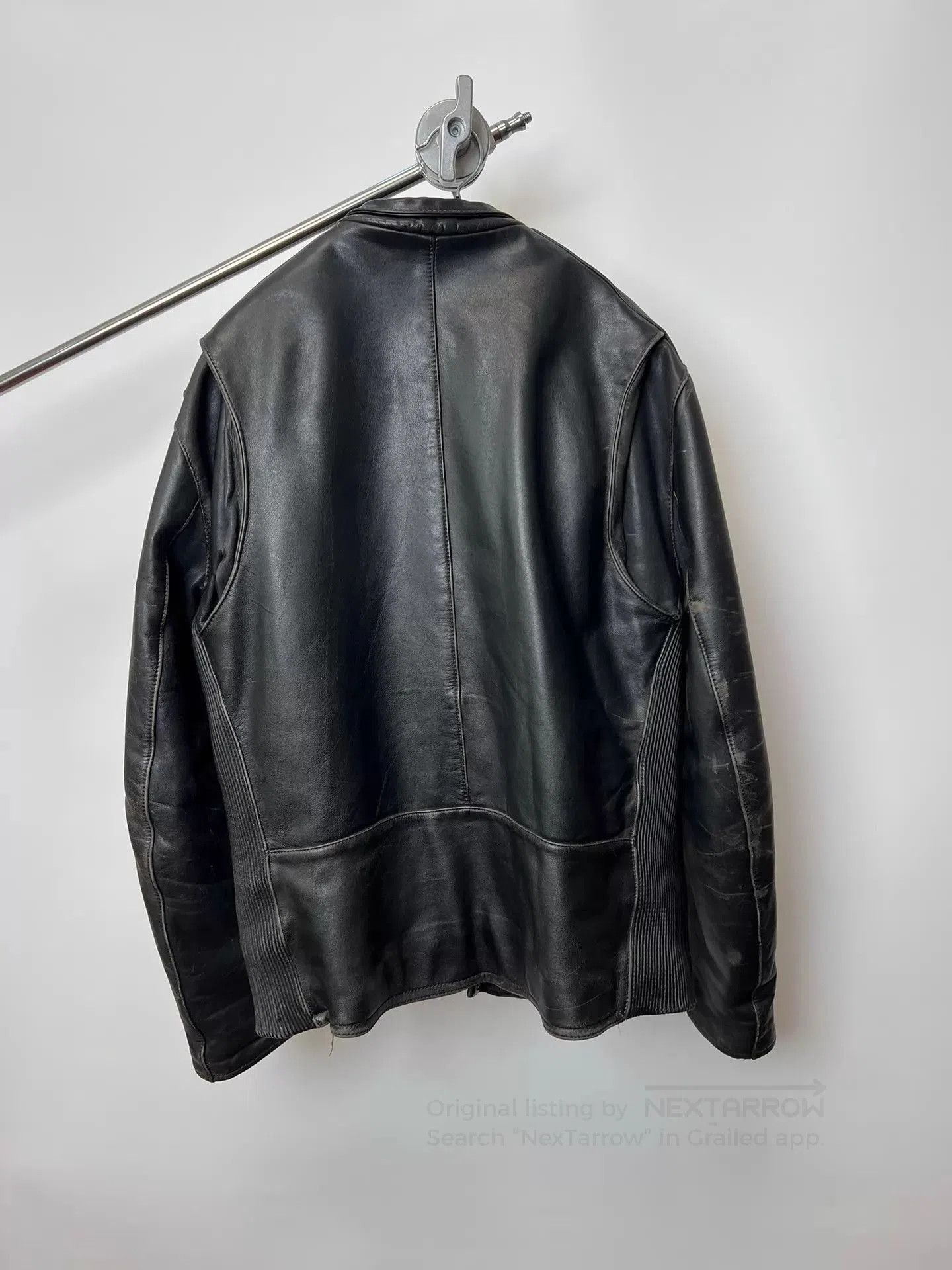 Harley Davidson Black Leather Jacket with Zip Pockets - Size L. Size US L / EU 52-54 / 3 - 4 Thumbnail