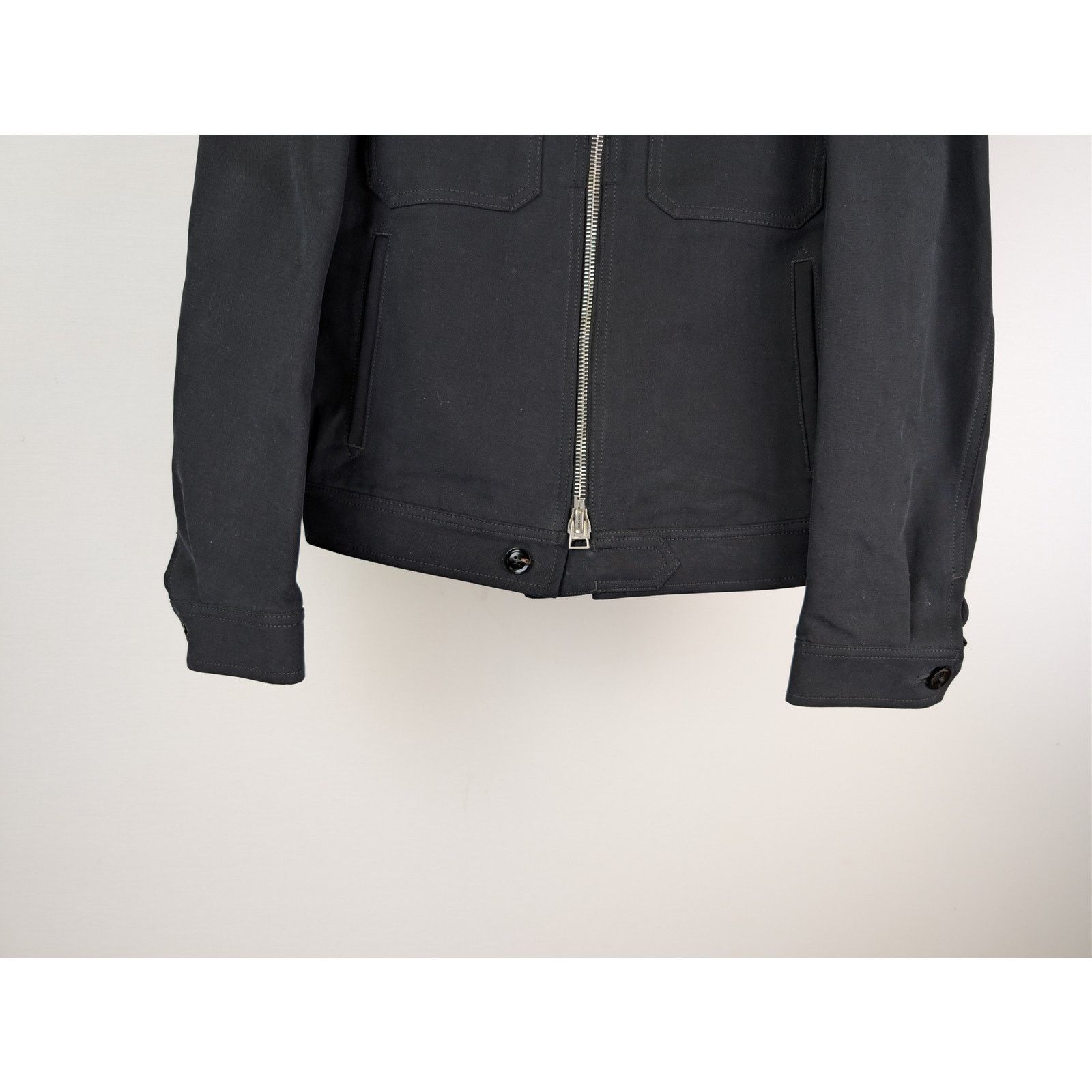 Tom Ford o1rshd1 CC20 Cotton Twill Trucker Jacket in Black Size US M / EU 48-50 / 2 - 4 Thumbnail