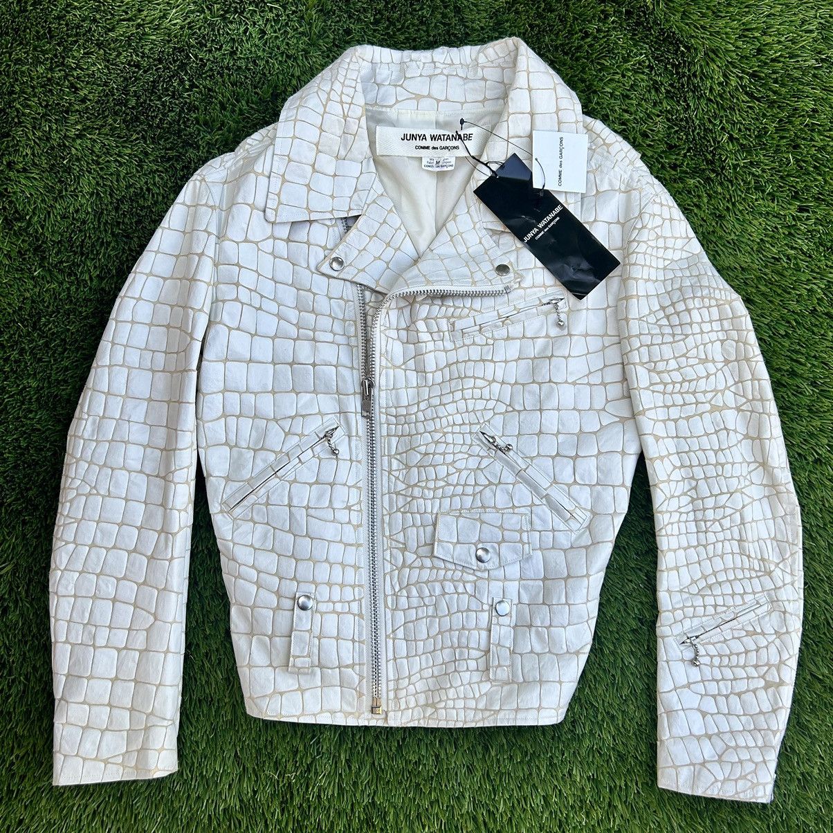 Comme des Garcons × Junya Watanabe Junya watanabe comme crocodile printed biker jacket Size US M / EU 48-50 / 2 - 1 Thumbnail