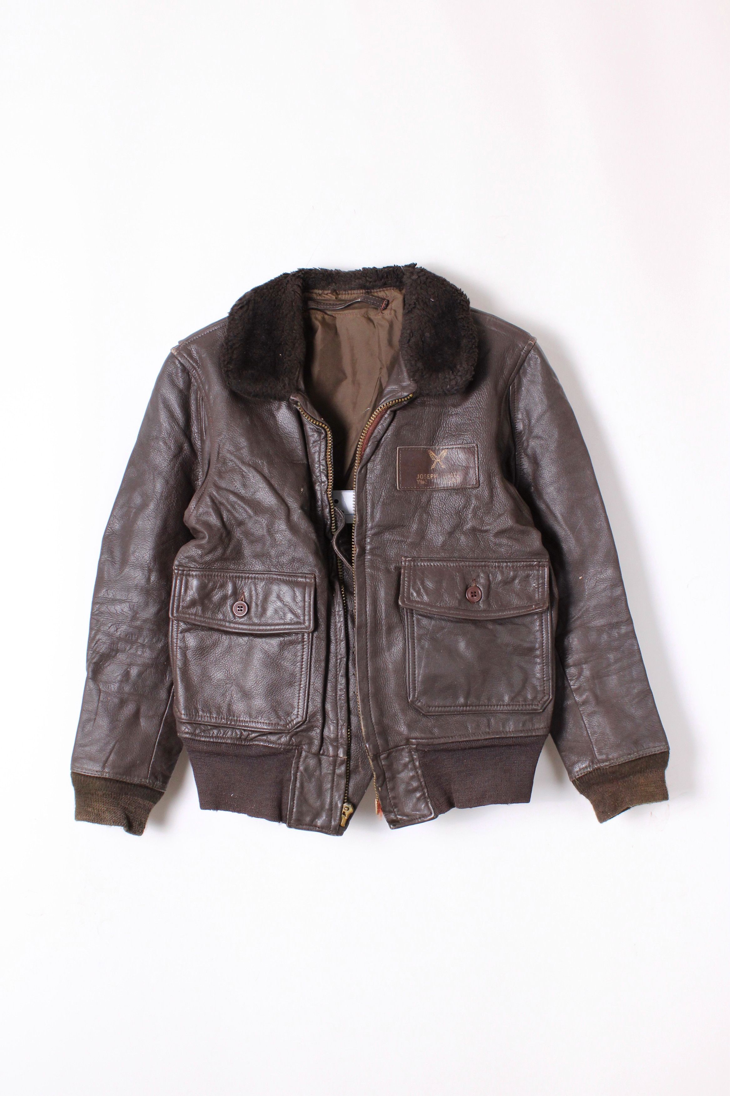 VINTAGE US NAVY G1 LEATHER JACKET BROWN