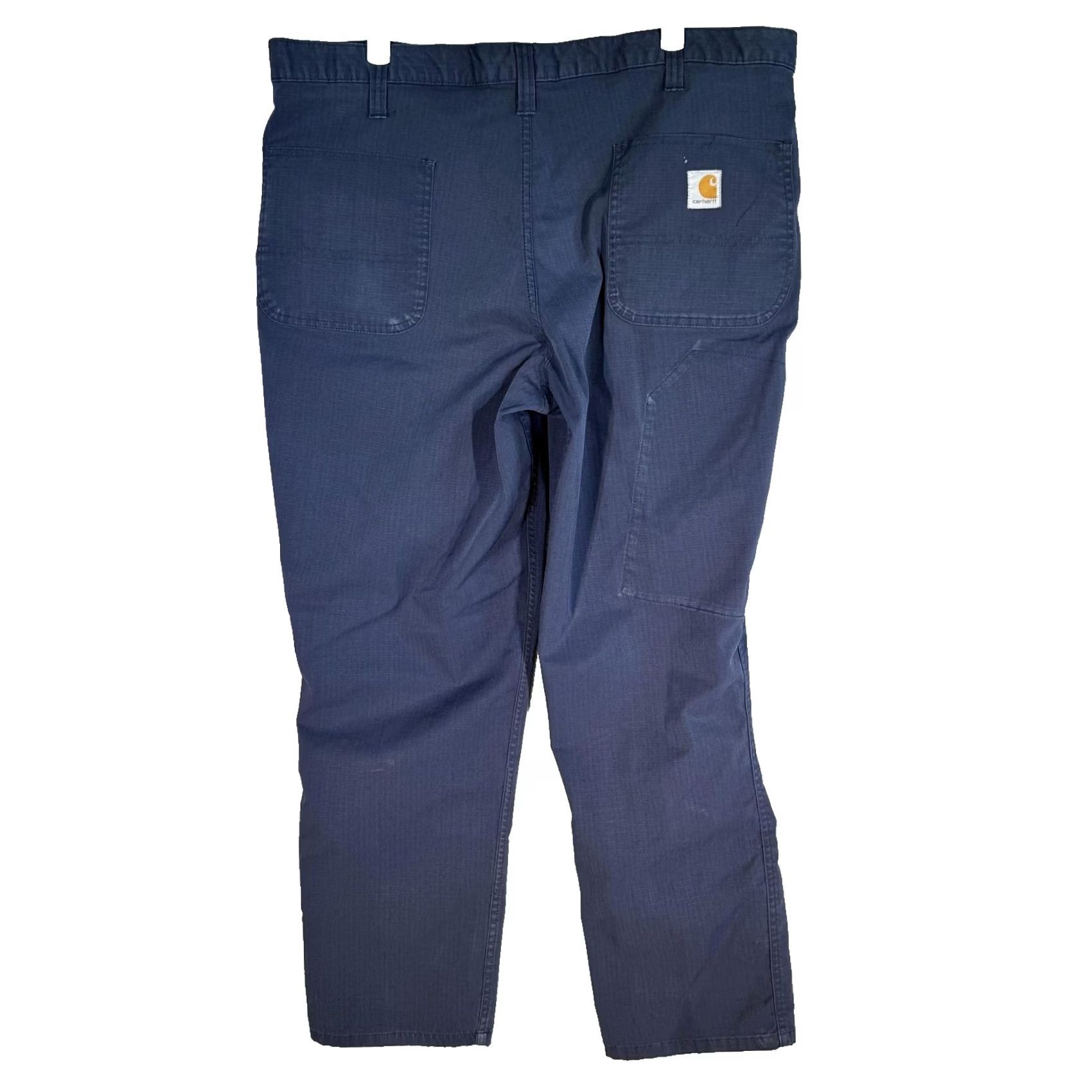 Carhartt Carhartt Men's Pants 38x30 Navy Relaxed Fit Ripstop Cargo Workwear Carhartt 74533-33 Less-Than-Excellent Condition Good Size US 38 / EU 54 - 2 Thumbnail