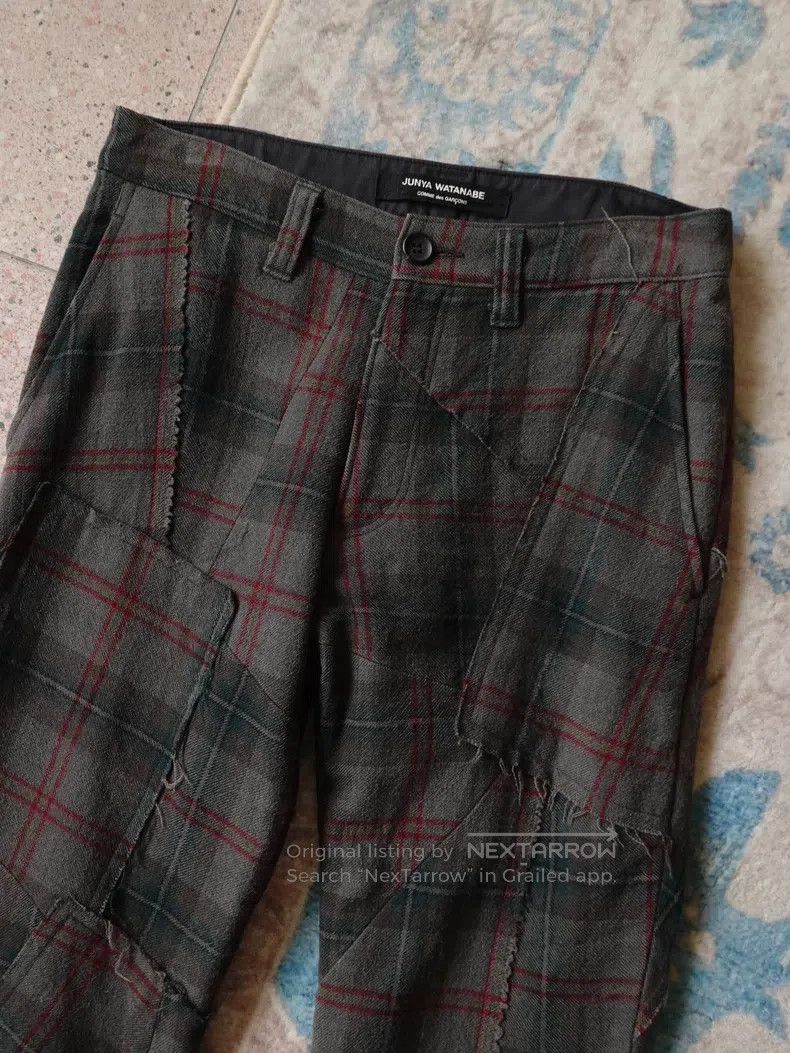 Junya Watanabe Junya Watanabe size S Patchwork slightly flared trousers Size 23" - 4 Thumbnail