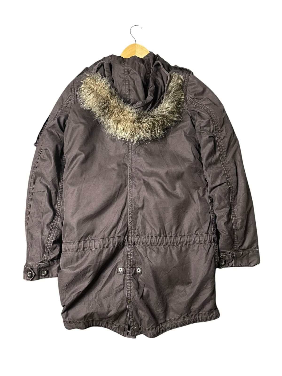 Japanese Brand × Vintage Vintage EDC Quilted Puffer Hooded Jacket (95) Size US XXS / EU 40 - 9 Thumbnail