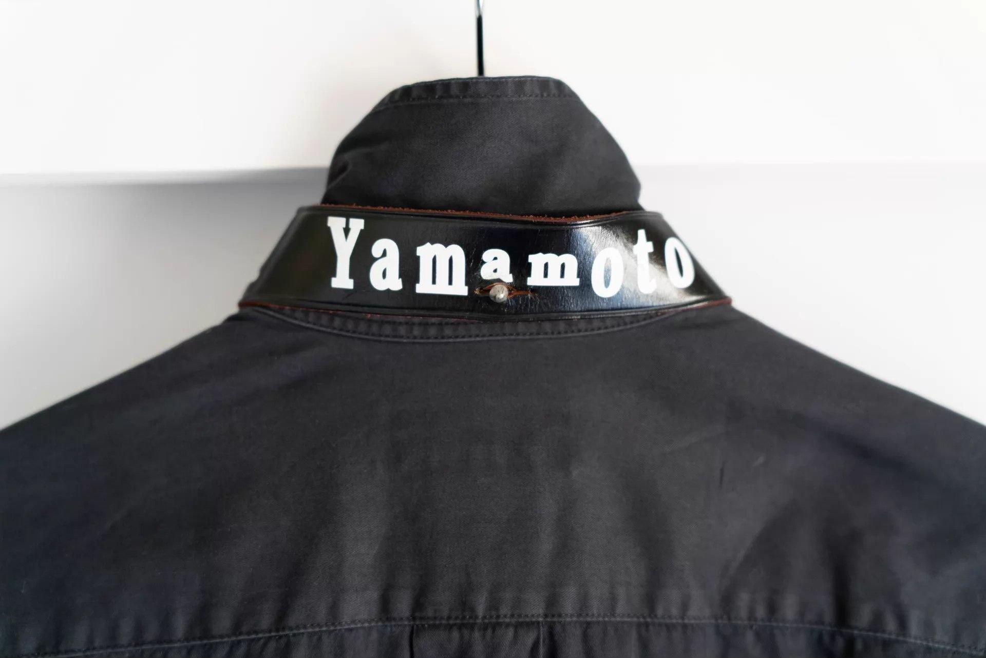 Yohji Yamamoto Yohji Yamamoto 08AW 100 Leather Collar Plaid Shirt Size US M / EU 48-50 / 2 - 3 Thumbnail