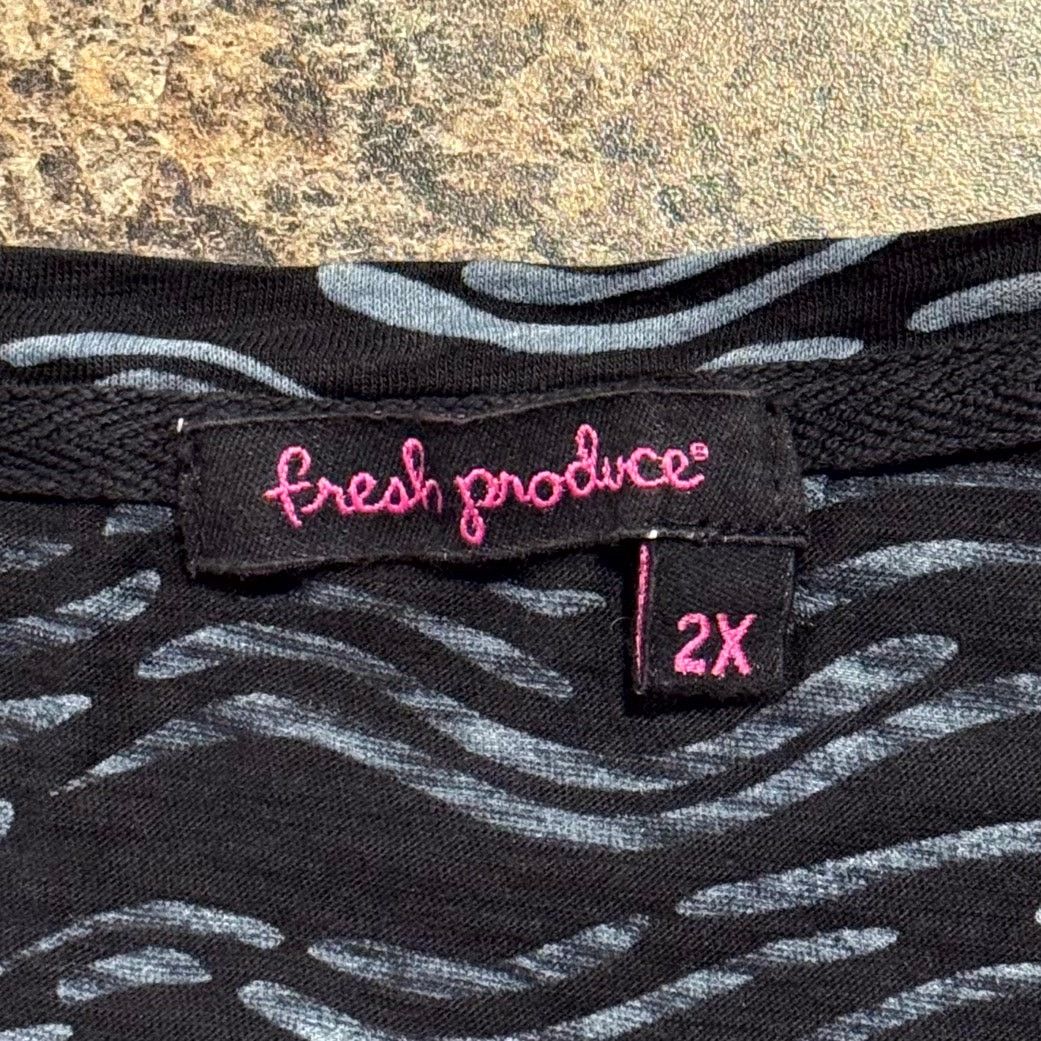 Other Fresh Produce Tunic Top 2X Oversized Asymmetrical Lagenlook Size XXL / US 16-18 / IT 52-54 - 4 Thumbnail
