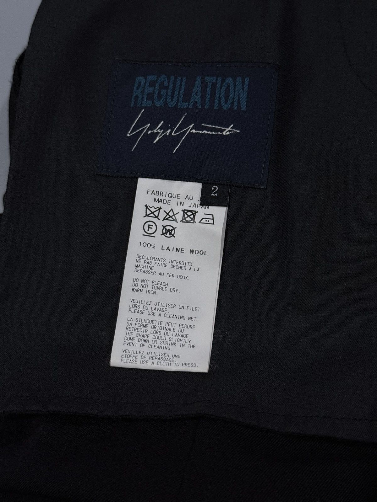 Yohji Yamamoto Yohji Yamamoto Wool Gabadine Saruel Skirt Pants Size 31" - 9 Thumbnail