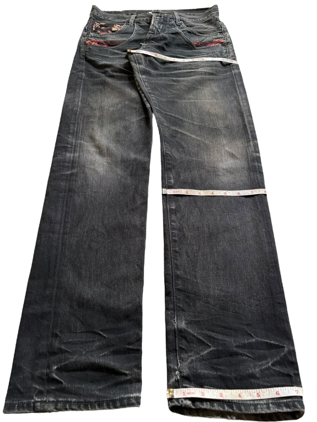 Japanese Brand Vintage Japanese Brand Bush Pant Buckle Back Jeans Size US 31 - 14 Thumbnail