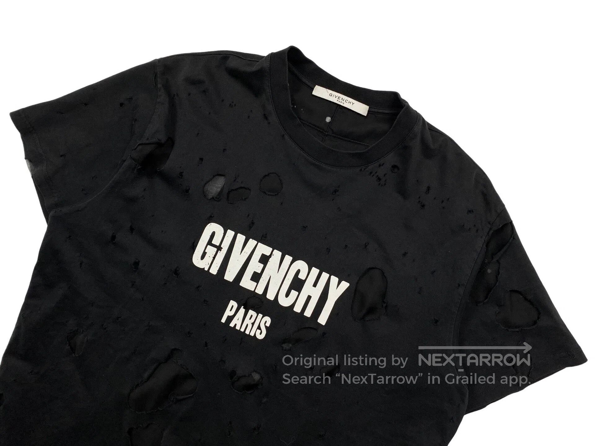 Givenchy Givenchy Classic Big Ripped Short Sleeve Size US S / EU 44-46 / 1 - 3 Thumbnail