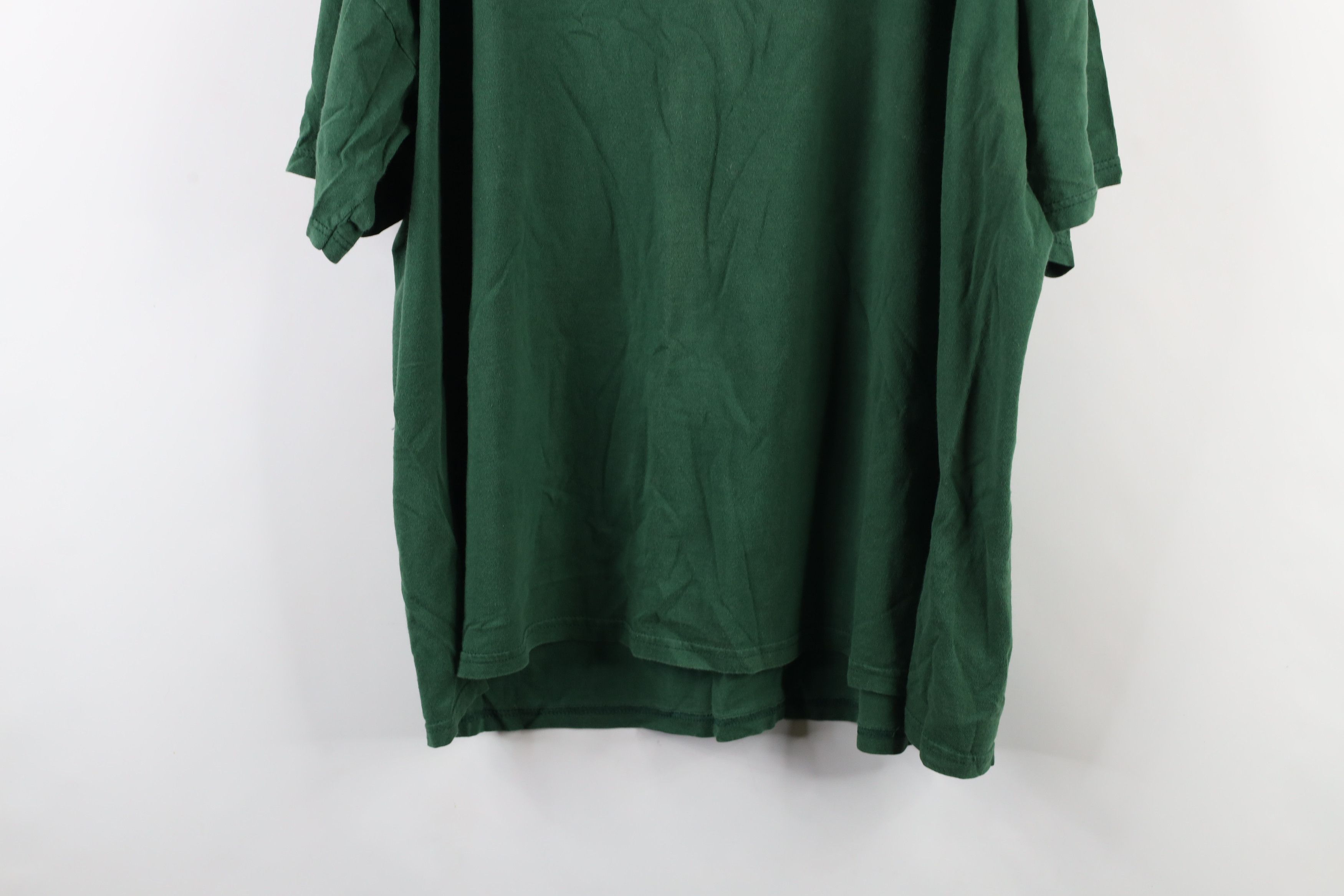 Russell Athletic × Vintage Vintage 90s Russell Athletic Blank T-Shirt Green Cotton Size US XXL / EU 58 / 5 - 10 Thumbnail