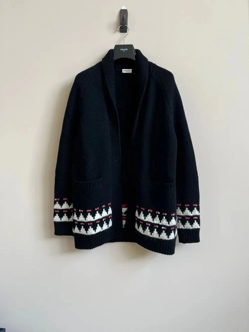 Saint Laurent Paris o1rshd1 Q:2 / Sequence Cardigan in Black Size US S / EU 44-46 / 1 - 2 Thumbnail