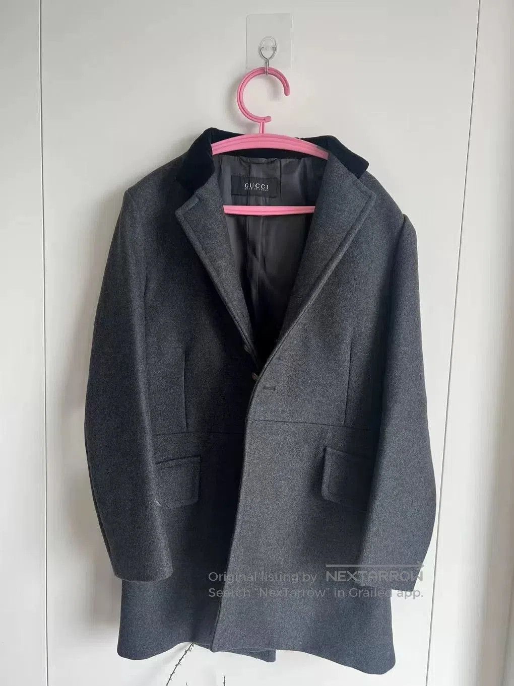 Gucci Gucci Gray Cotton Long Coat. Size US L / EU 52-54 / 3 - 1 Thumbnail