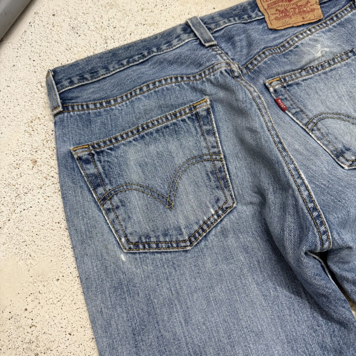 Levi's Vintage Levis 501 Repaired ZipFly Distressed Denim Pants Size US 31 - 13 Thumbnail