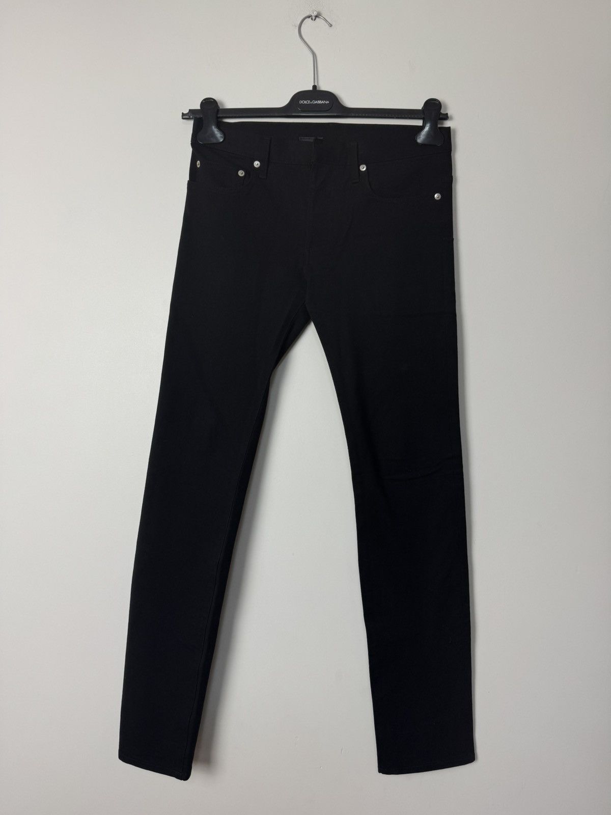 Dior Dior Slim Fit Black Stretch Pants Made in Japan Luxury Size US 27 - 2 Thumbnail