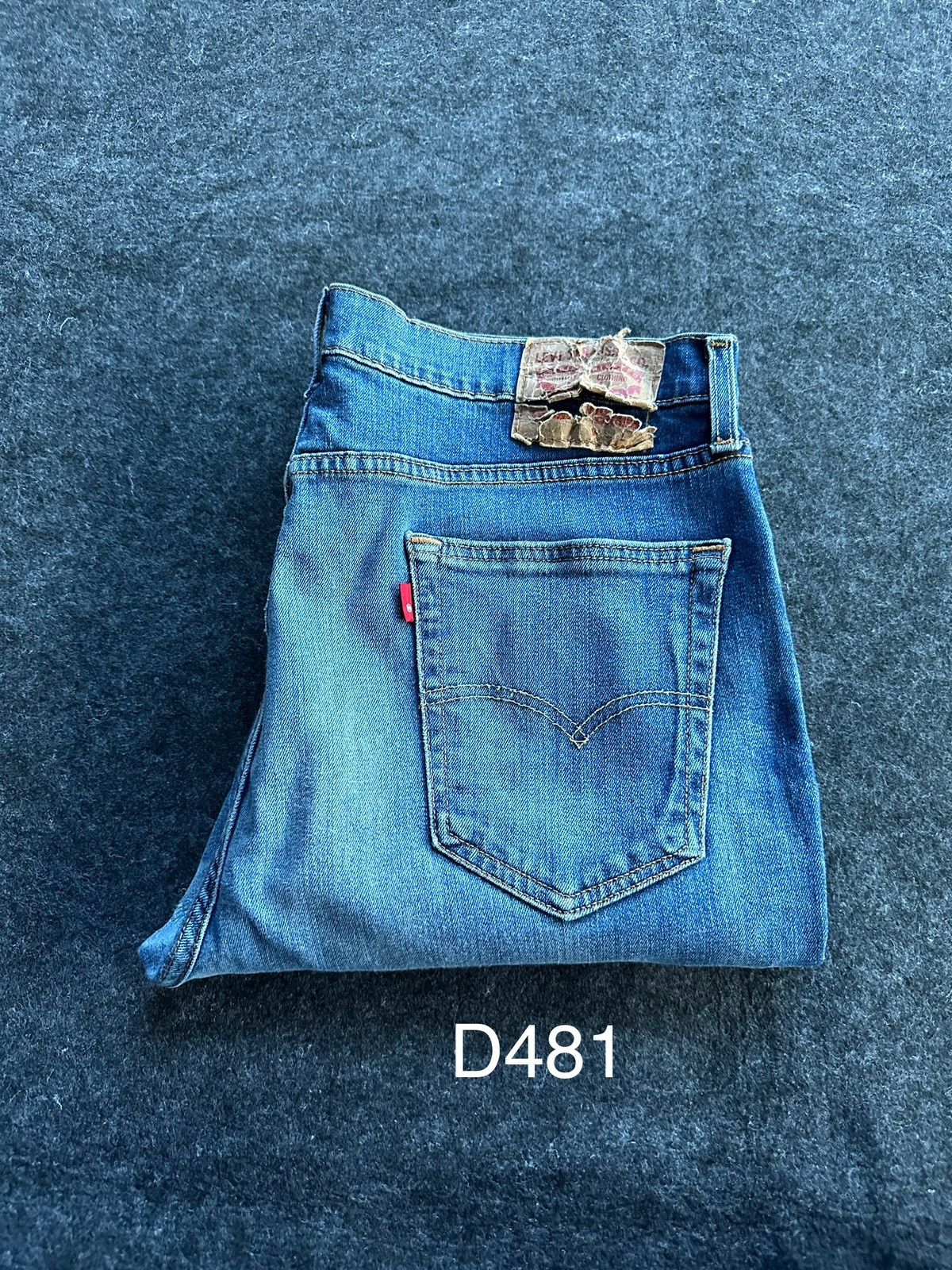 Levis 514 Y2k Mexico Distressed Denim D481