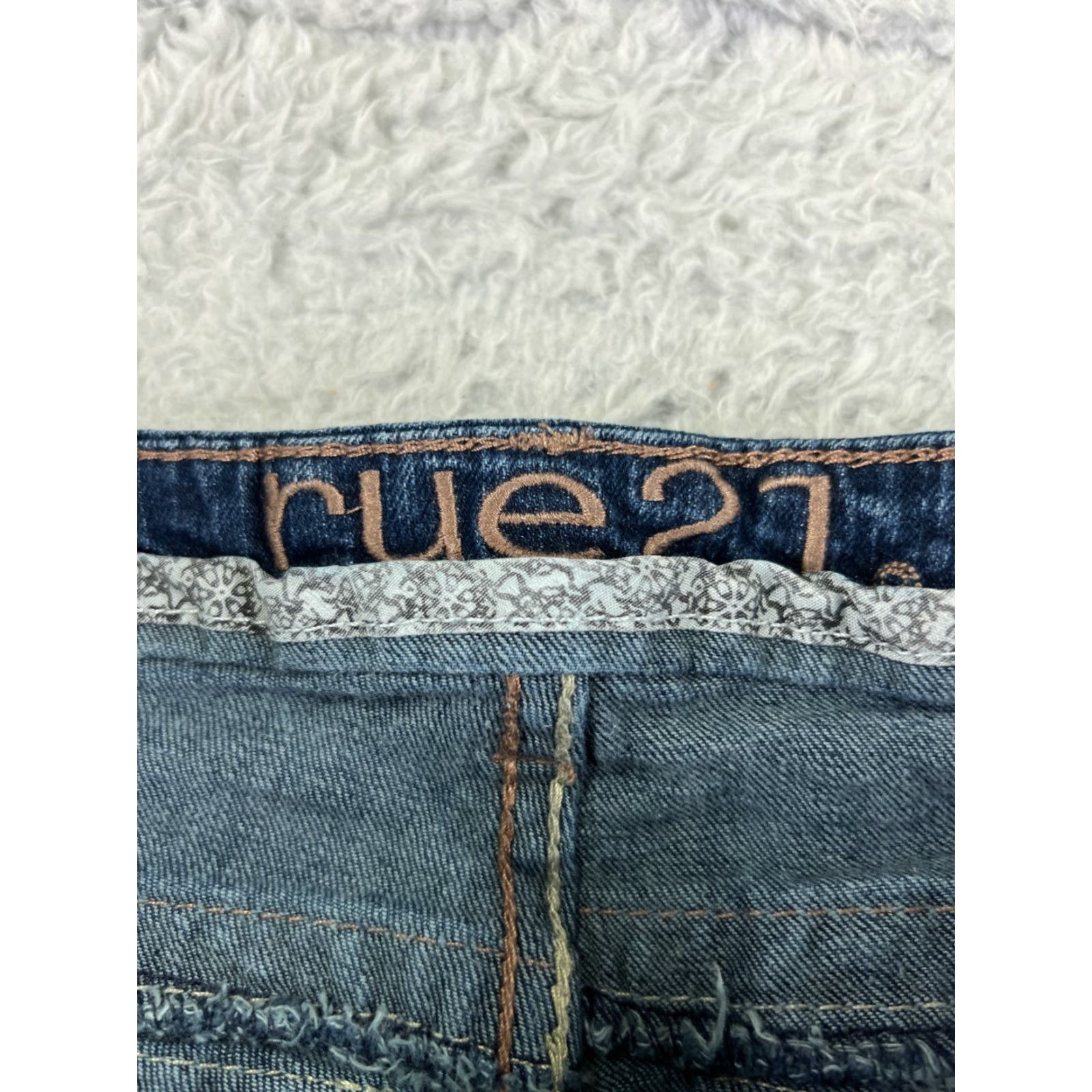 Vintage Rue21 Jeans Womens Bootcut Denim 27x31 Blue Cotton Blend Embroidered 5-Pocket Zip US Regular 27 in Womens Jeans Size 25" / US 0 / IT 36 - 6 Thumbnail