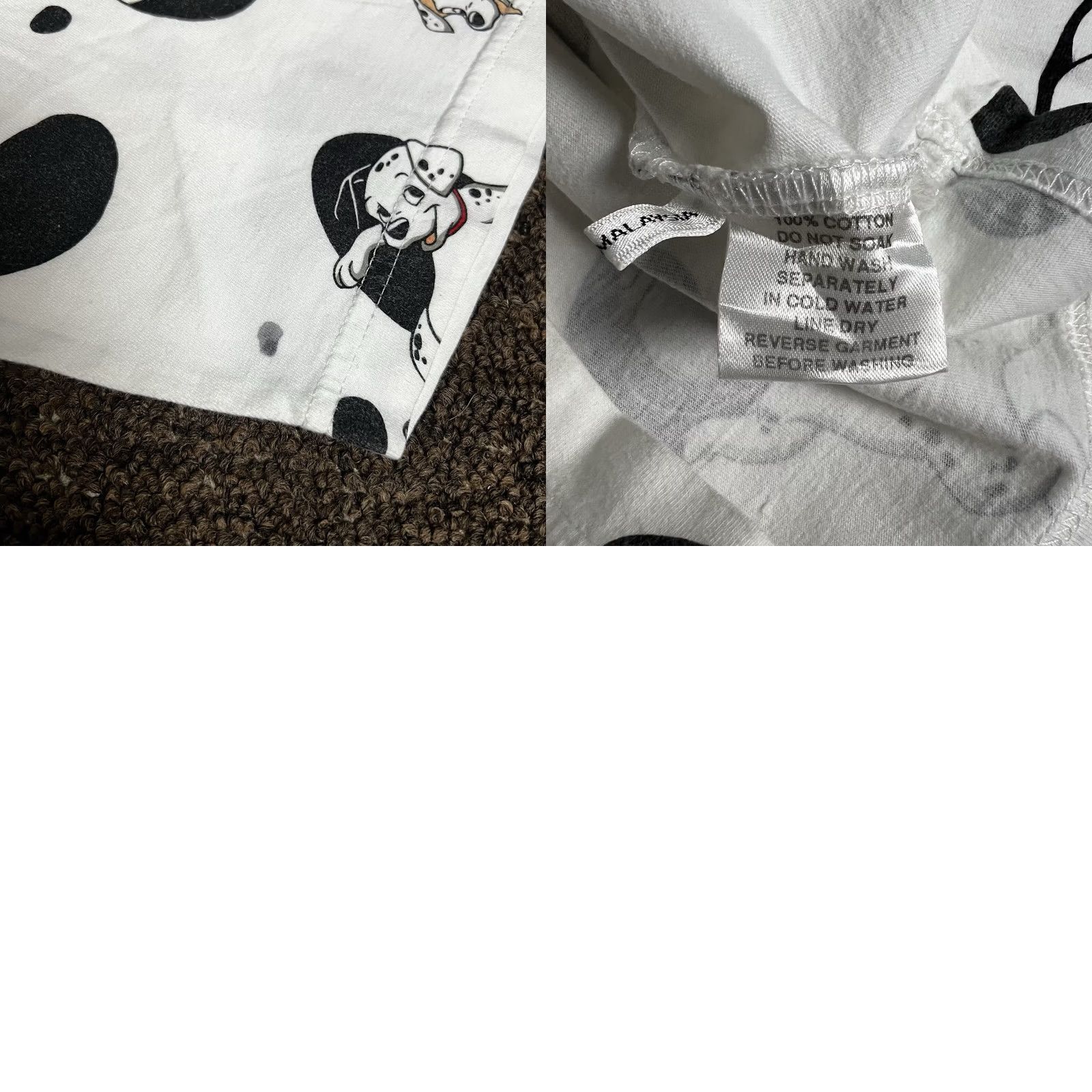 Disney VINTAGE 90s 101 Dalmatians Disney Dog T-Shirt Large All Over Graphic Print T-Shirt L White Unisex Adults Mens Womens Size US L / EU 52-54 / 3 - 9 Thumbnail