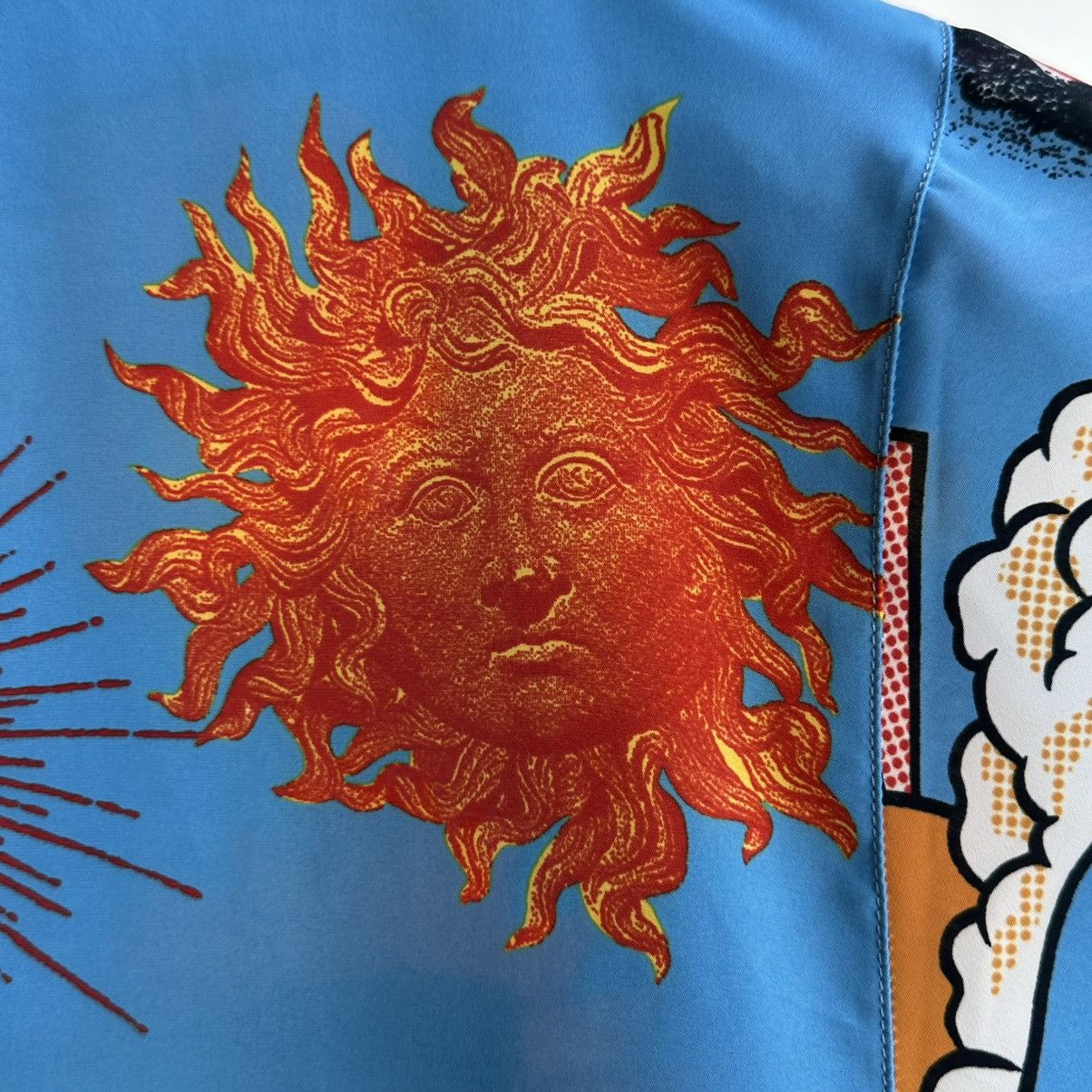 Moschino Rare Vintage 90s Moschino Jeans Sun Print Short Sleeve Shirt Size US M / EU 48-50 / 2 - 18 Thumbnail