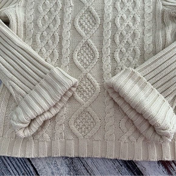 Vintage Vintage Y2K Cable Knit Wide Sleeve Knit Sweater Size M / US 6-8 / IT 42-44 - 3 Thumbnail