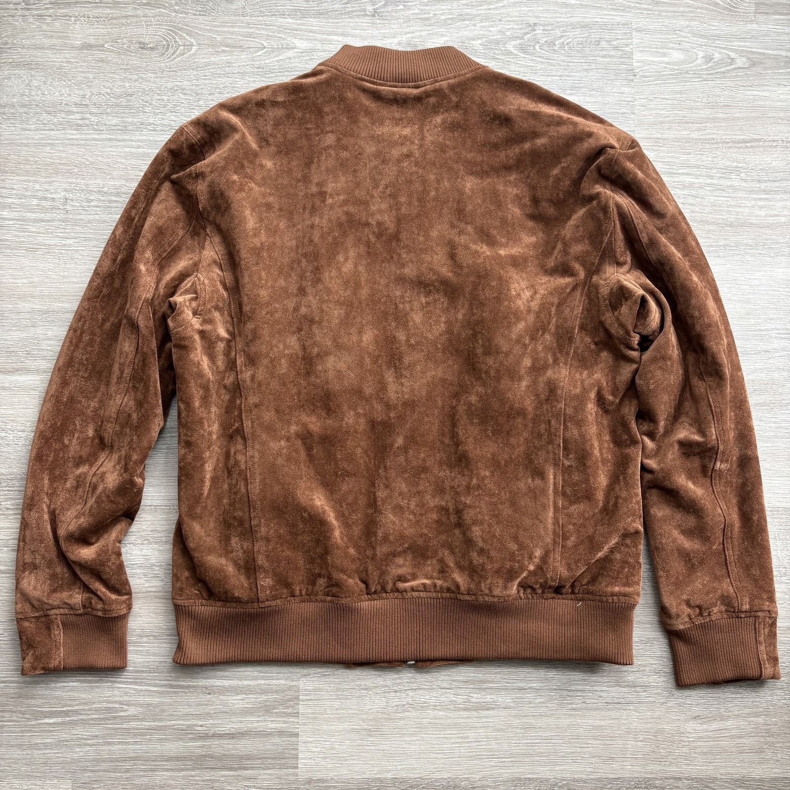 BLANKNYC Blank NYC Men Brown Faux Suede Bomber Jacket XL Size US XL / EU 56 / 4 - 9 Thumbnail