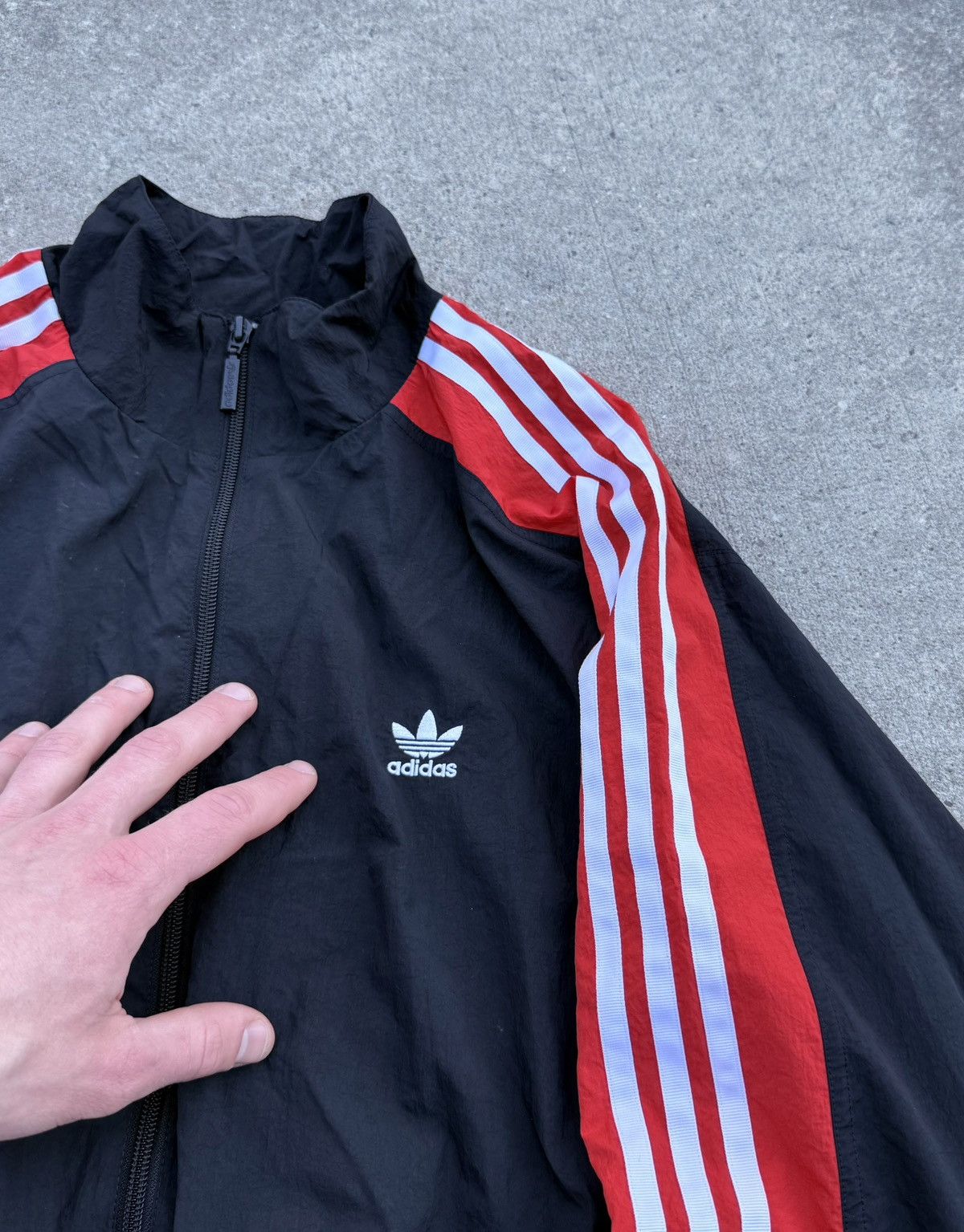 Adidas Vintage Adidas y2k avantgarde streetwear track nylon jacket Size S / US 4 / IT 40 - 10 Thumbnail