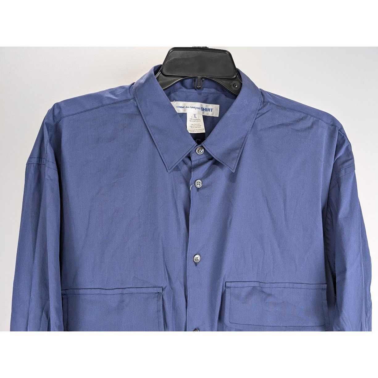 Comme des Garcons SHIRT o1rshd1 Button Shirt in Navy Blue Size US XL / EU 56 / 4 - 4 Thumbnail