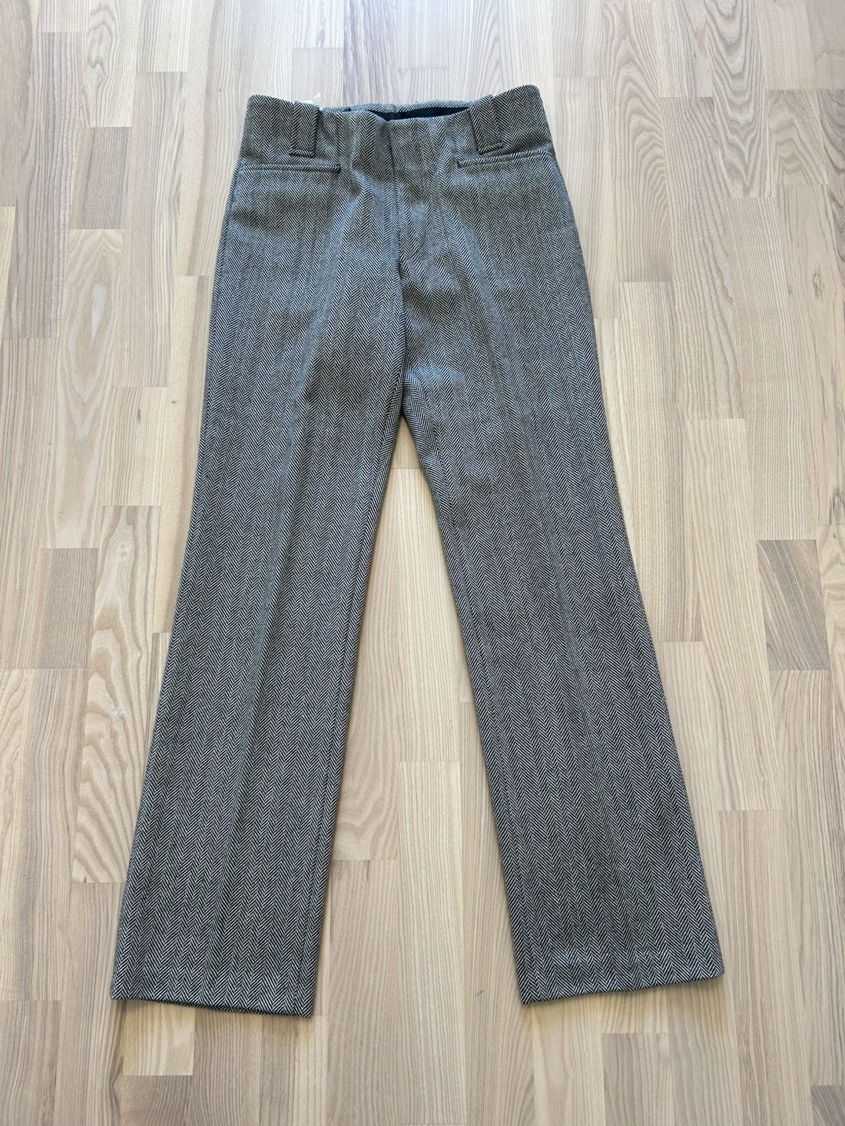 Gucci Gucci Tom Ford Era Herringbone Wool Pleated Trousers Archive Size US 30 / EU 46 - 1 Thumbnail