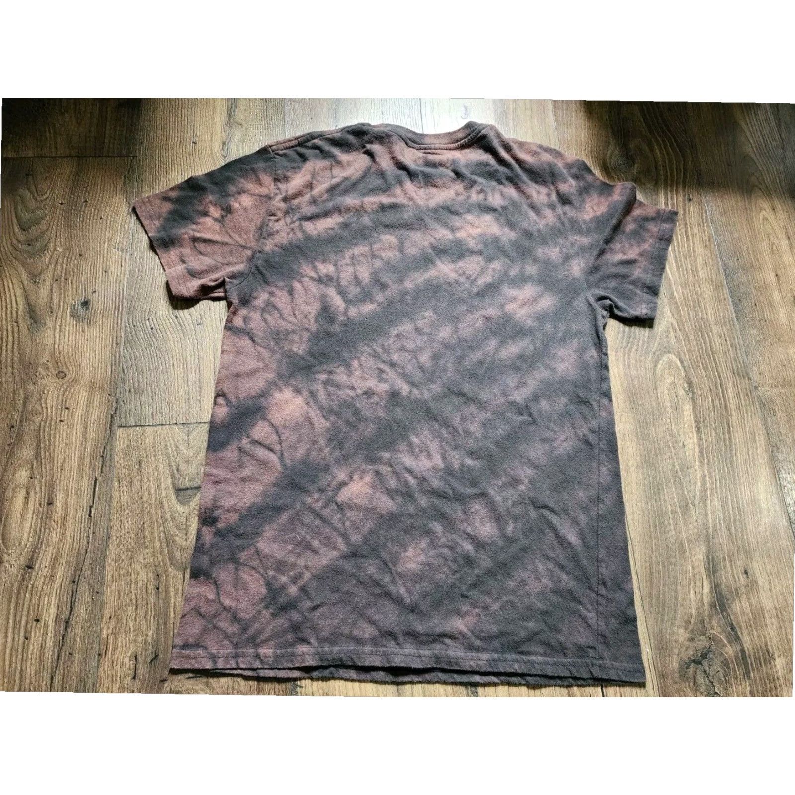 Vintage KISS Band Black Custom Bleach Dye T Shirt Womens Large Size L / US 10 / IT 46 - 2 Thumbnail