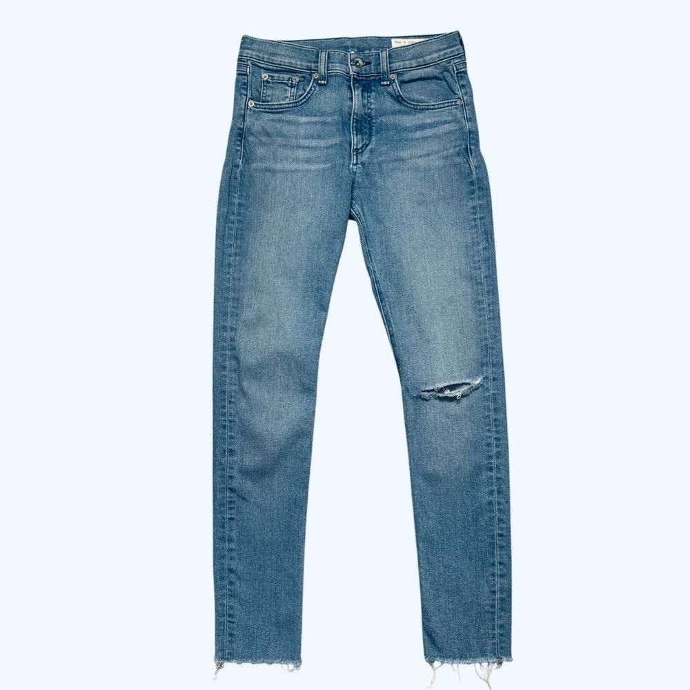 Rag & Bone Rag & Bone Mid-Rise Ankle Skinny Jeans In Lena Size 27 Size 27" / US 4 / IT 40 - 2 Thumbnail