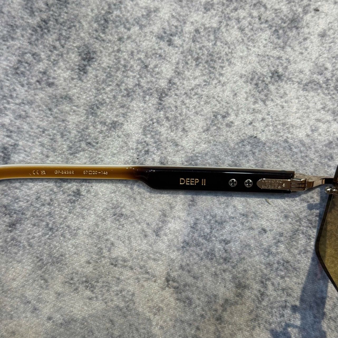 Chrome Hearts CHROME HEARTS DEEP II GOLD PLATED-BROWN BONE BROWN-SUN Size ONE SIZE - 4 Thumbnail