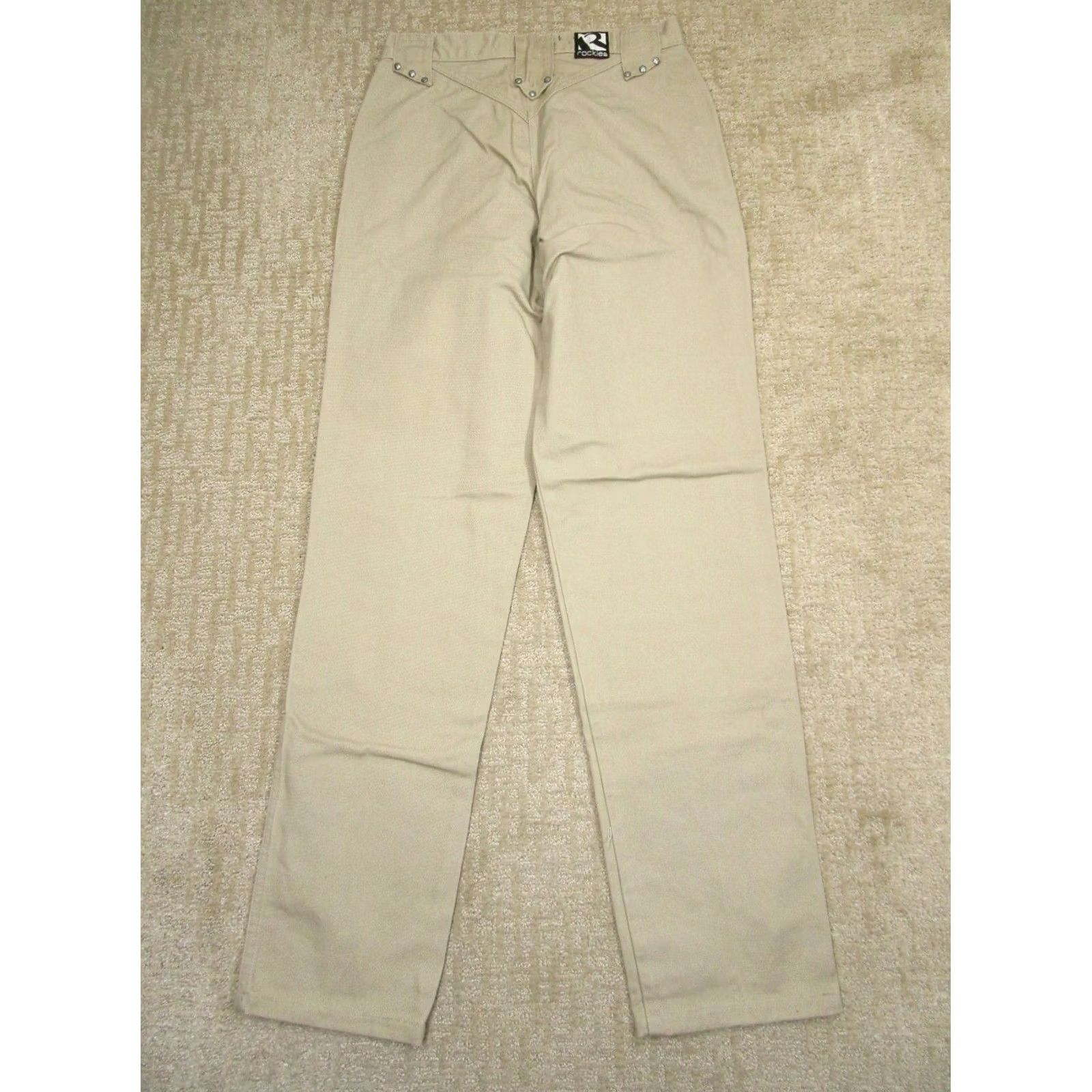 Vintage VINTAGE Rockies Women Jeans Brown 30 Rocky Mountain Western Studded 5-Pocket Denim Y2K Cowboy Retro USA Mens? Size 30" / US 8 / IT 44 - 3 Thumbnail